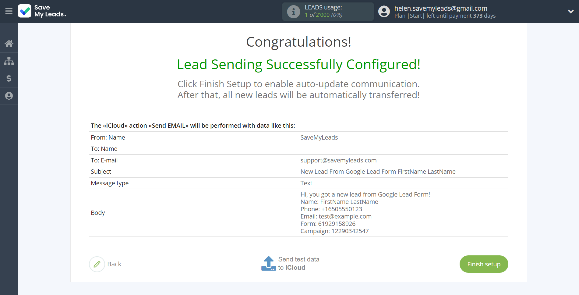 How to Connect Google Lead Form with iCloud | Test data How to Connect Google Lead Form with iCloud | Test data