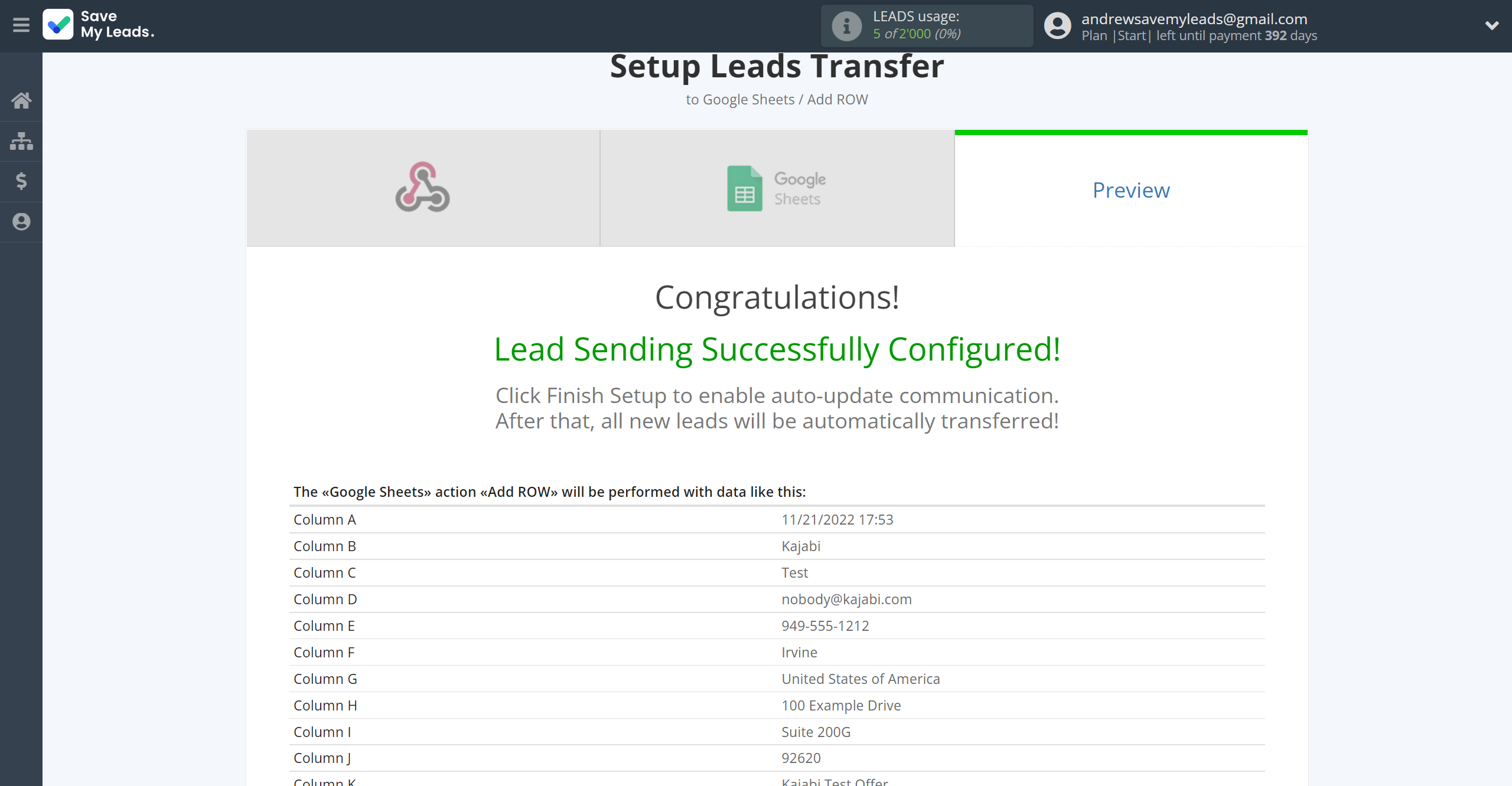 How to Connect Webhooks with Google Sheets | Test data How to Connect Webhooks with Google Sheets | Test data
