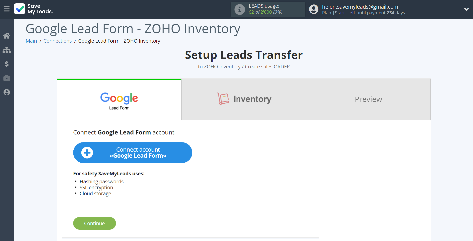 How to Connect Google Lead Form with Zoho Inventory Create sales Order | Data Source account How to Connect Google Lead Form with Zoho Inventory Create sales Order | Data Source account