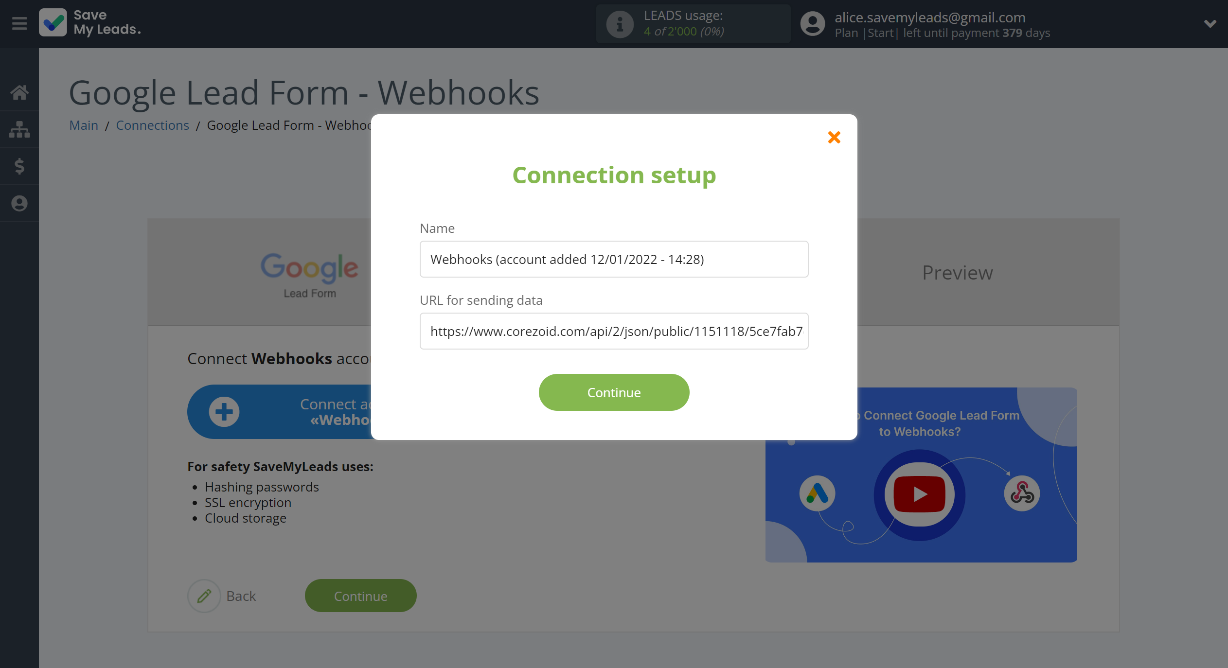 How to Connect Google Lead Form with Webhooks | Data Destination account connection How to Connect Google Lead Form with Webhooks | Data Destination account connection