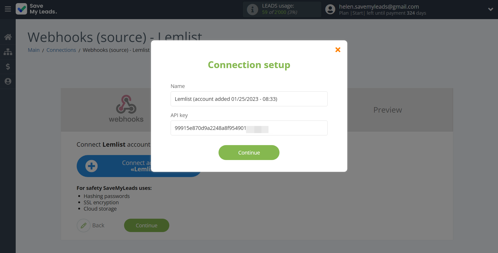 How to Connect Webhooks with Lemlist | Data Destination account connection How to Connect Webhooks with Lemlist | Data Destination account connection