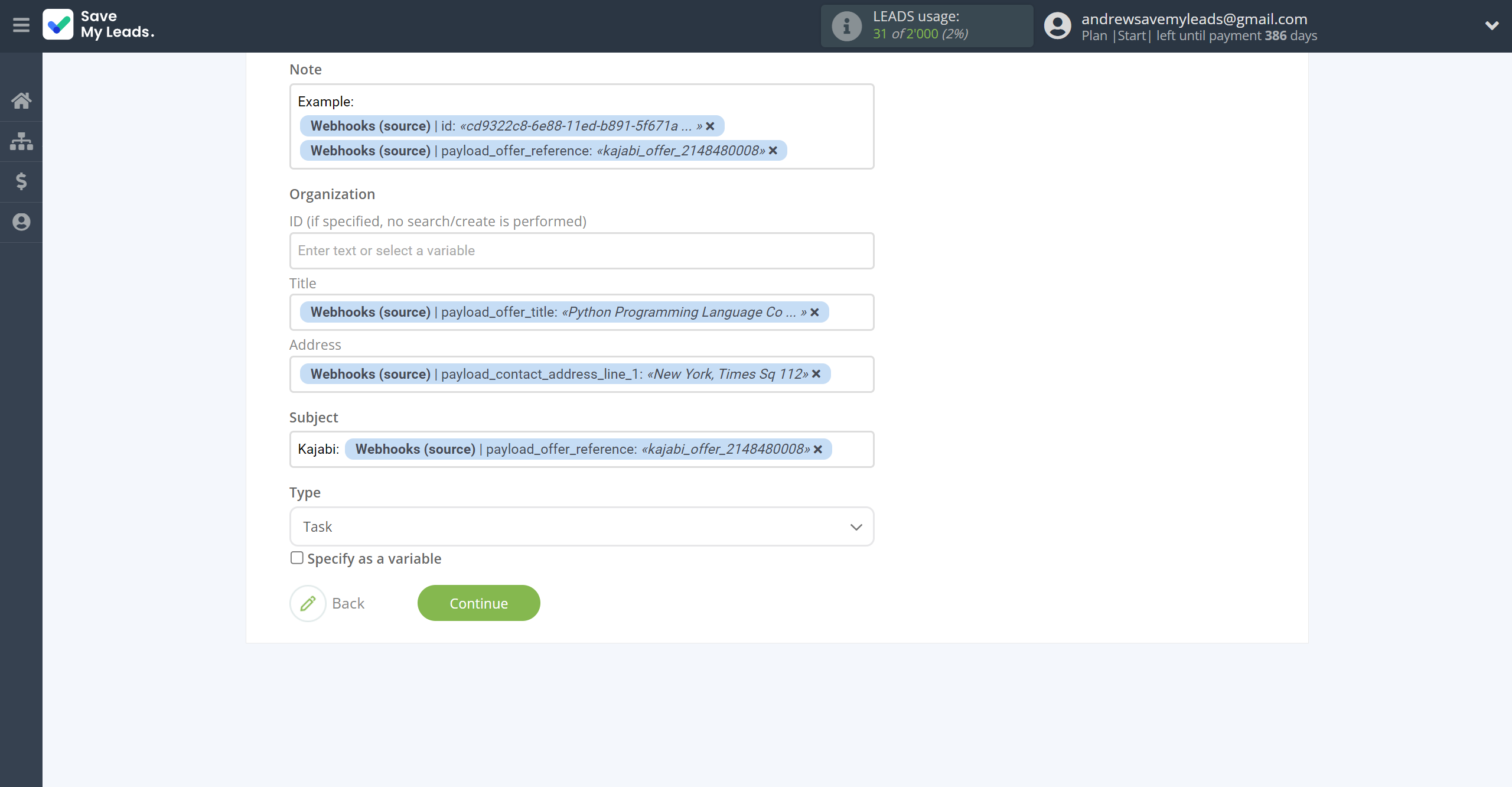 How to Connect Webhooks with Pipedrive Create Task | Assigning fields How to Connect Webhooks with Pipedrive Create Task | Assigning fields