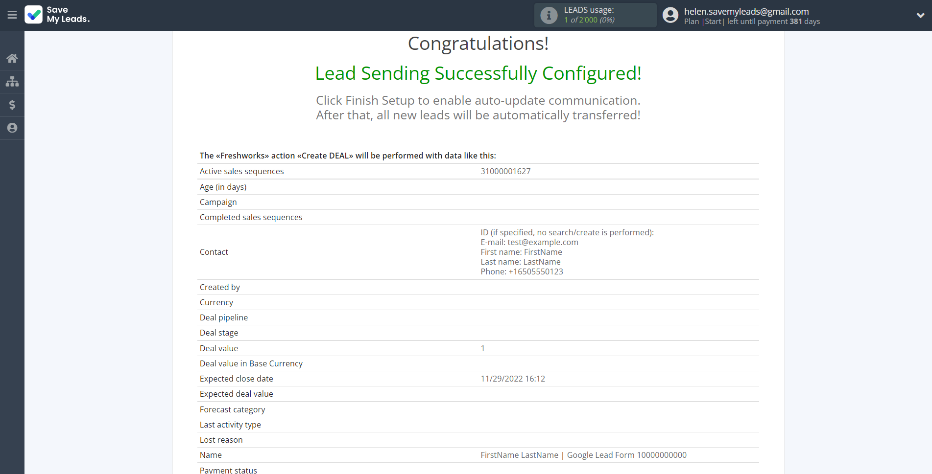 How to Connect Google Lead Form with Freshworks Create Deal | Test data How to Connect Google Lead Form with Freshworks Create Deal | Test data