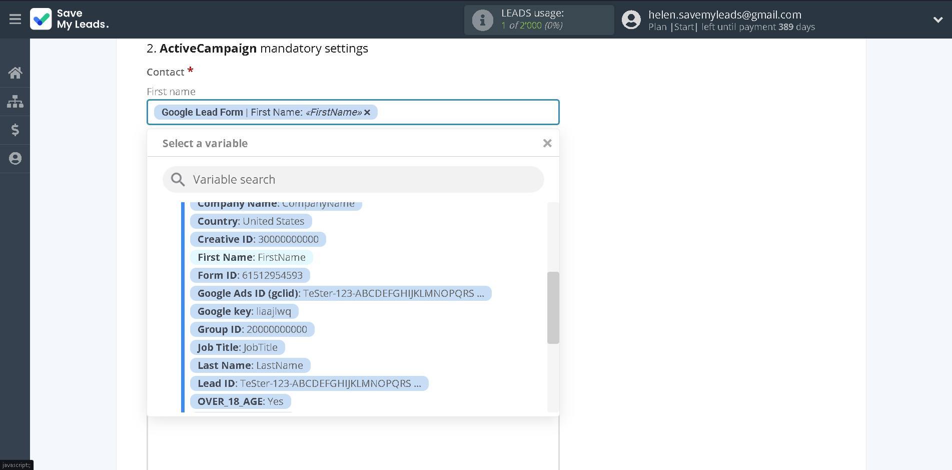 How to Connect Google Lead Form with ActiveCampaign Create Deal | Assigning fields How to Connect Google Lead Form with ActiveCampaign Create Deal | Assigning fields