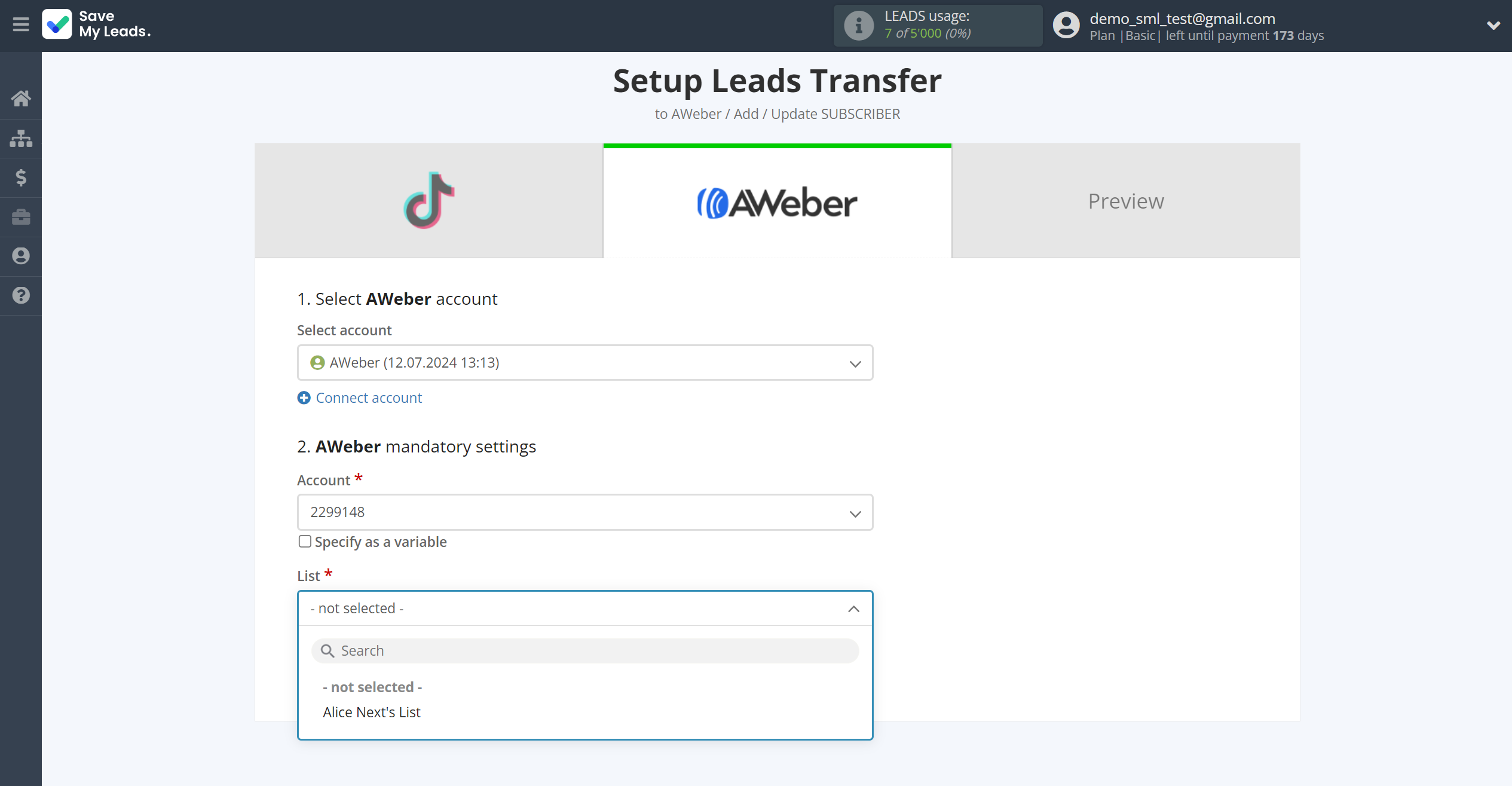 How to Connect TikTok with AWeber | Assigning fields How to Connect TikTok with AWeber | Assigning fields
