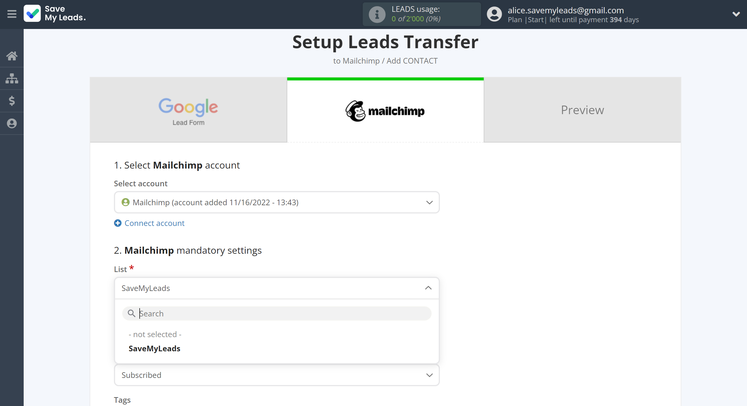 How to Connect Google Lead Form with MailChimp | Assigning fields How to Connect Google Lead Form with MailChimp | Assigning fields