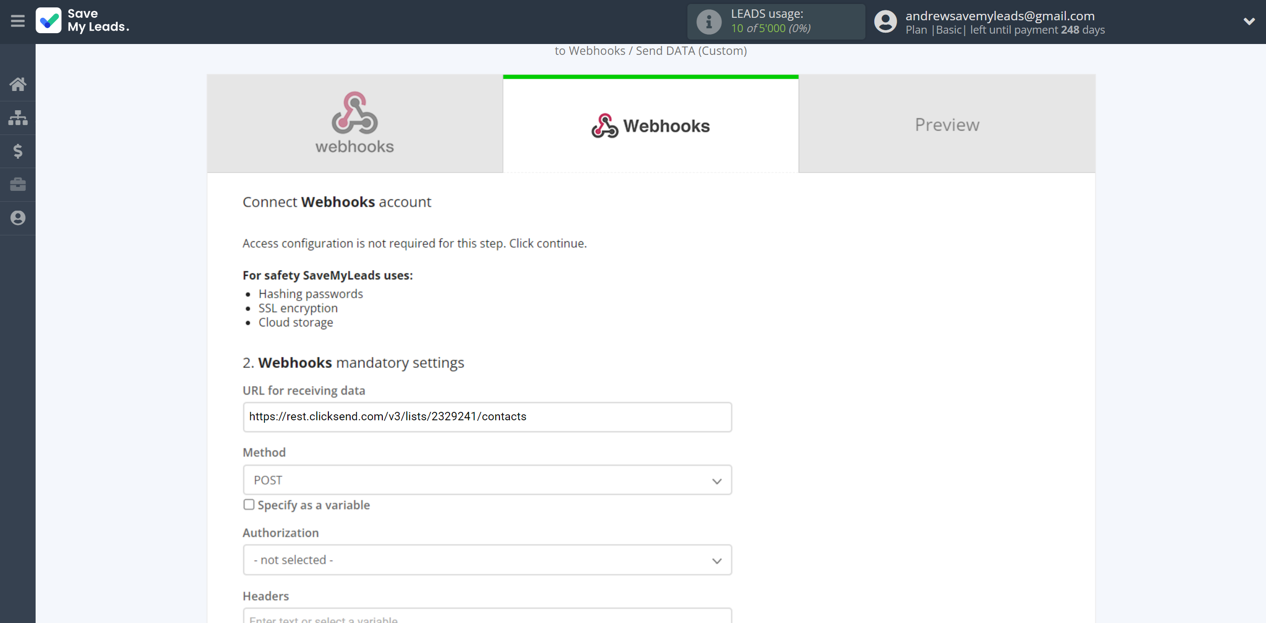 How to Connect Webhooks with Webhooks (Custom) | Data Destination account selection How to Connect Webhooks with Webhooks (Custom) | Data Destination account selection