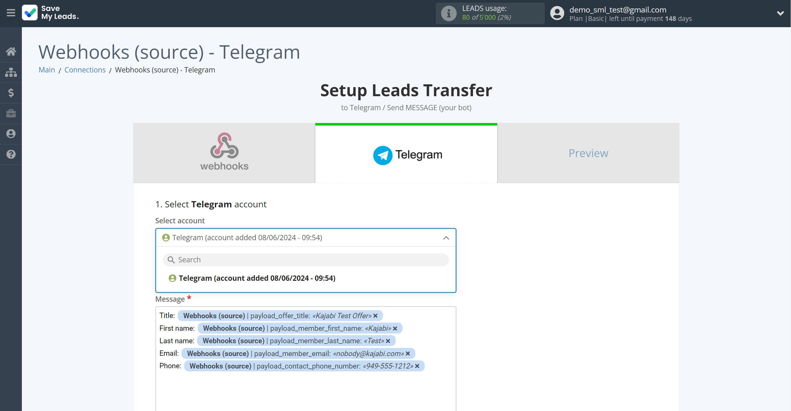 How to Connect Webhooks with Telegram (your bot) | Data Destination account selection How to Connect Webhooks with Telegram (your bot) | Data Destination account selection