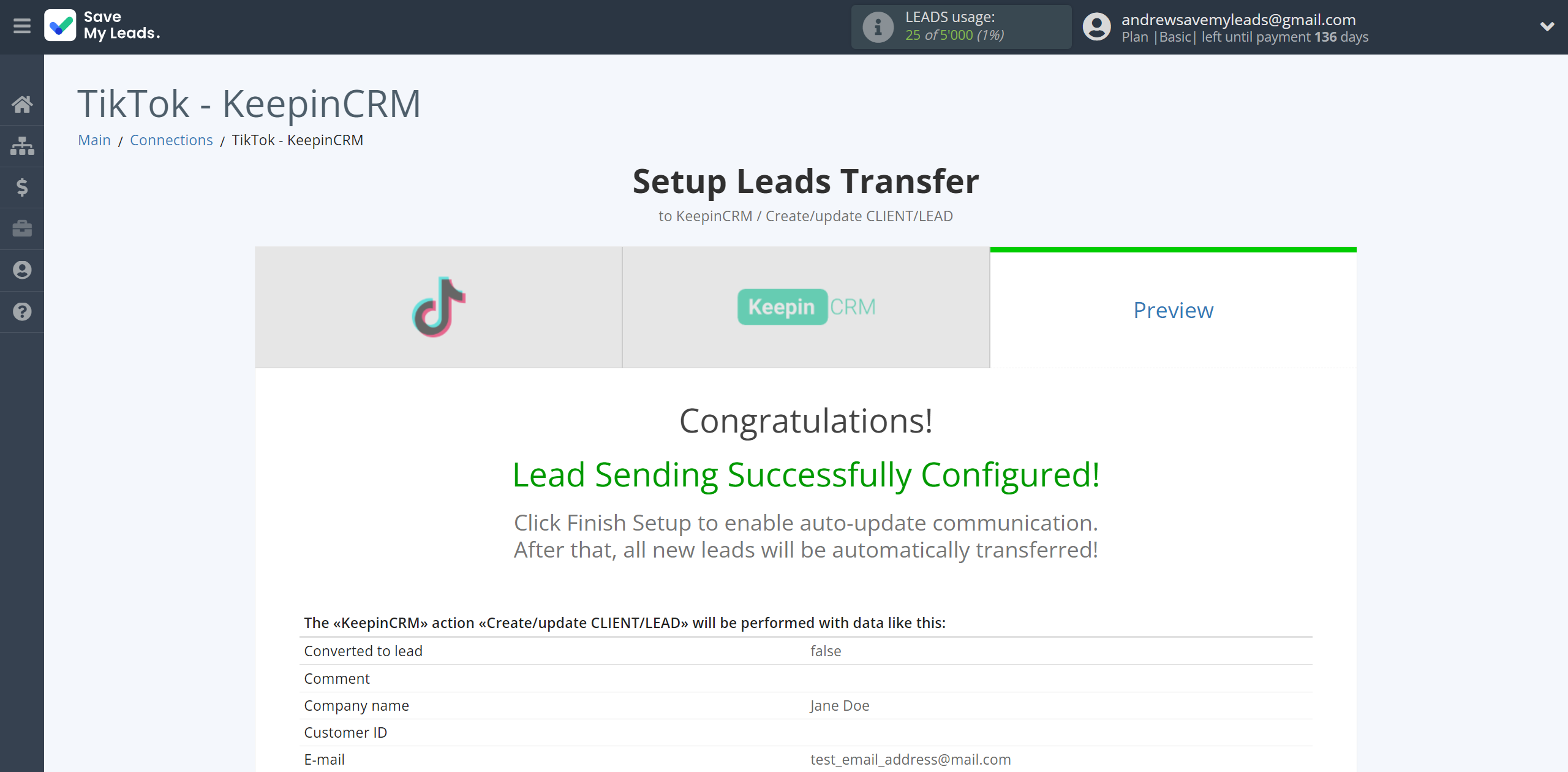 How to Connect TikTok with KeepinCRM Create/update Client/Lead | Test data How to Connect TikTok with KeepinCRM Create/update Client/Lead | Test data