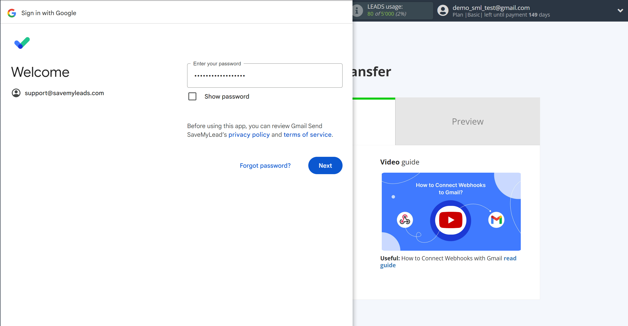 How to Connect Webhooks with Gmail | Data Destination account connection How to Connect Webhooks with Gmail | Data Destination account connection