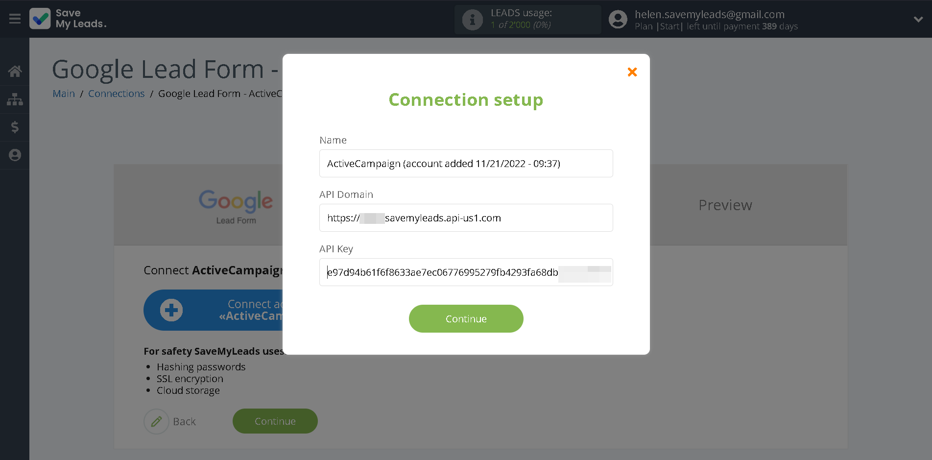 How to Connect Google Lead Form with ActiveCampaign Create Contacts | Data Destination account connection How to Connect Google Lead Form with ActiveCampaign Create Contacts | Data Destination account connection