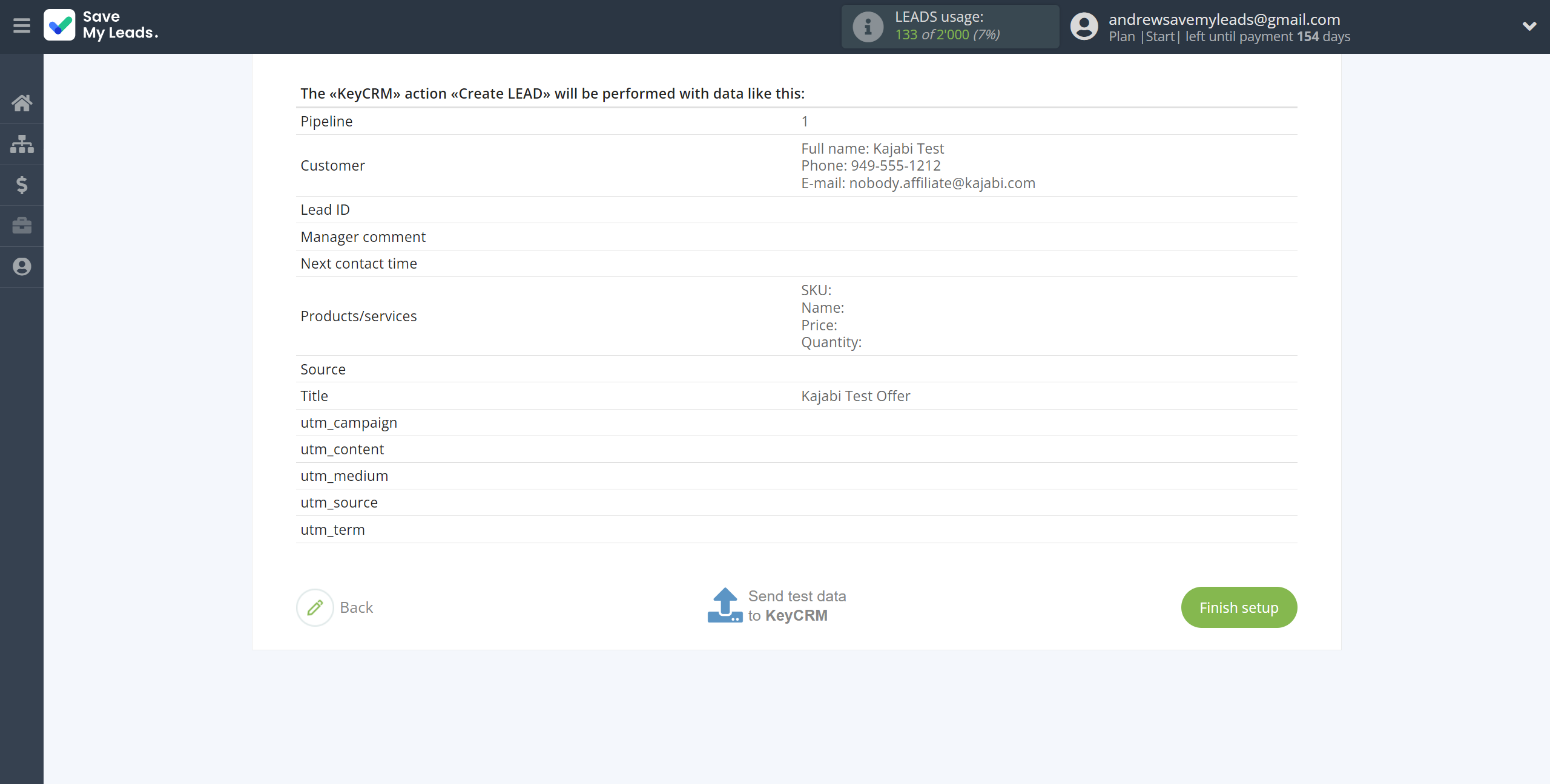 How to Connect Webhooks with KeyCRM Create Lead | Test data How to Connect Webhooks with KeyCRM Create Lead | Test data