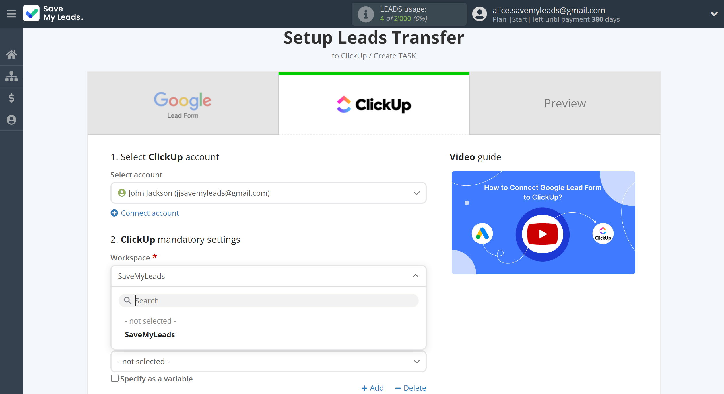 How to Connect Google Lead Form with ClickUp | Assigning fields How to Connect Google Lead Form with ClickUp | Assigning fields