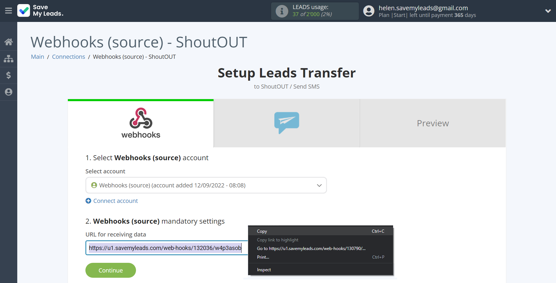 How to Connect Webhooks with ShoutOUT | Data Source account connection How to Connect Webhooks with ShoutOUT | Data Source account connection