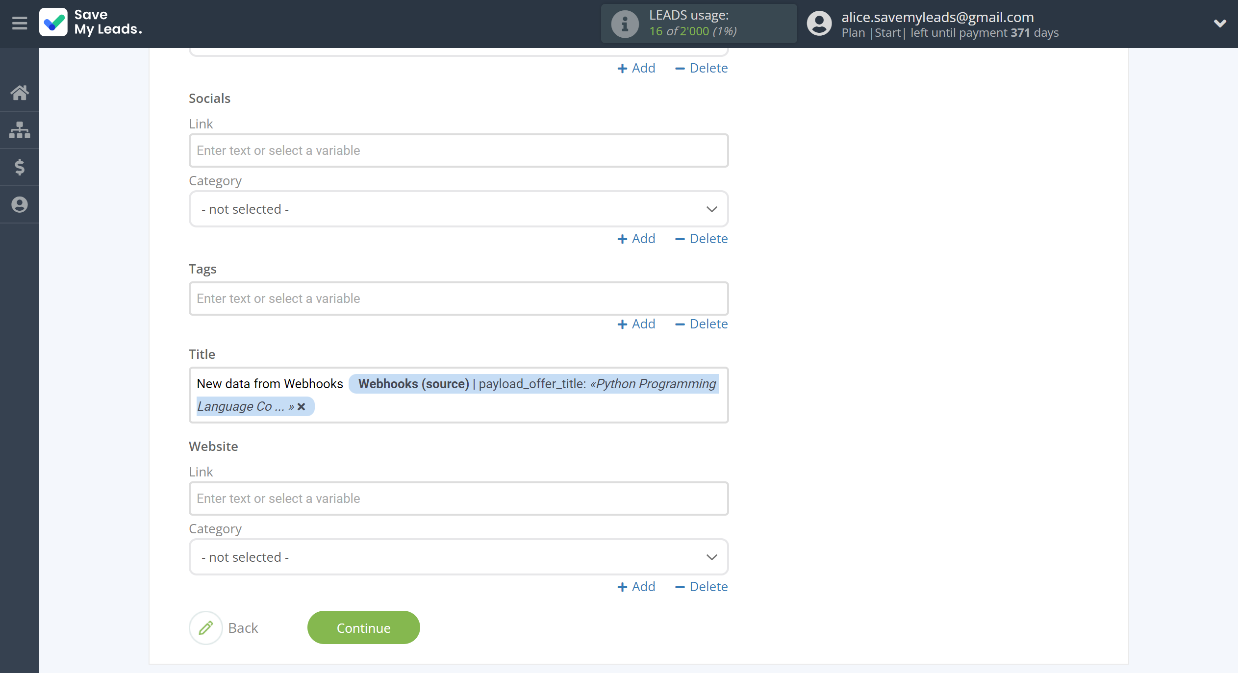 How to Connect Webhooks with Copper Create Contacts | Assigning fields How to Connect Webhooks with Copper Create Contacts | Assigning fields