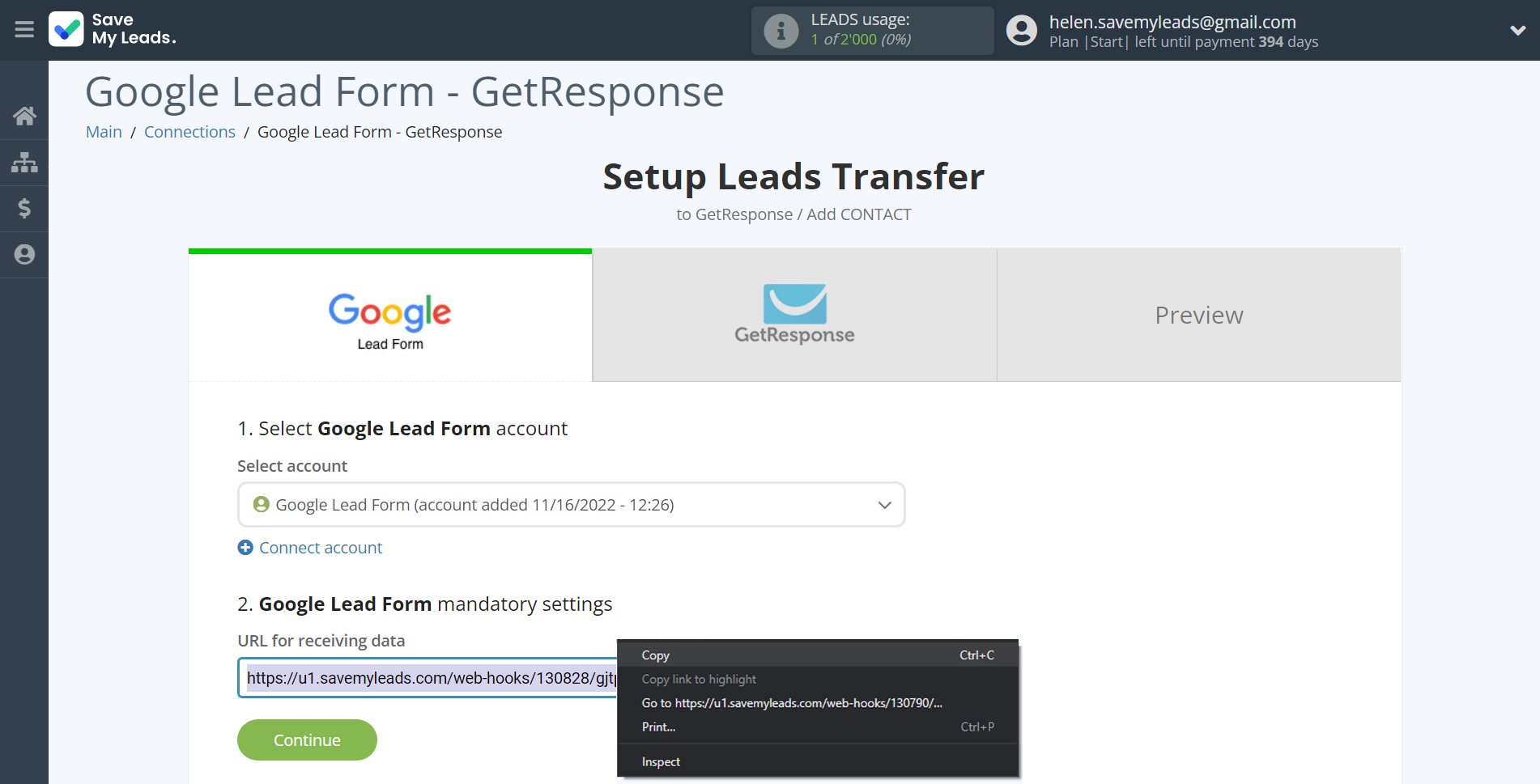 How to Connect Google Lead Form with GetResponse | Data Source account connection How to Connect Google Lead Form with GetResponse | Data Source account connection