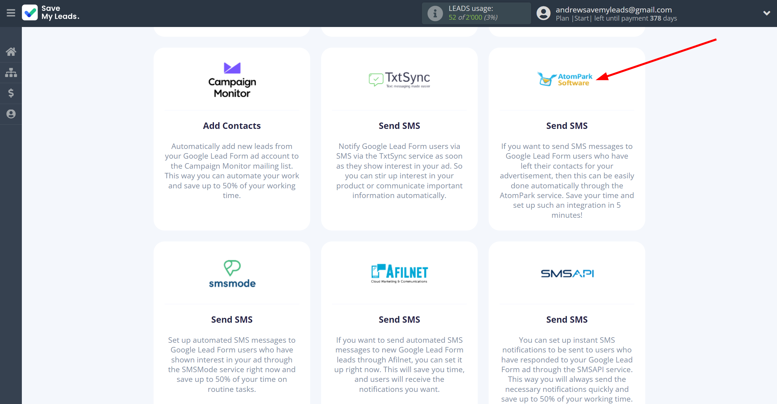 How to Connect Google Lead Form with AtomPark | Data Destination system selection How to Connect Google Lead Form with AtomPark | Data Destination system selection