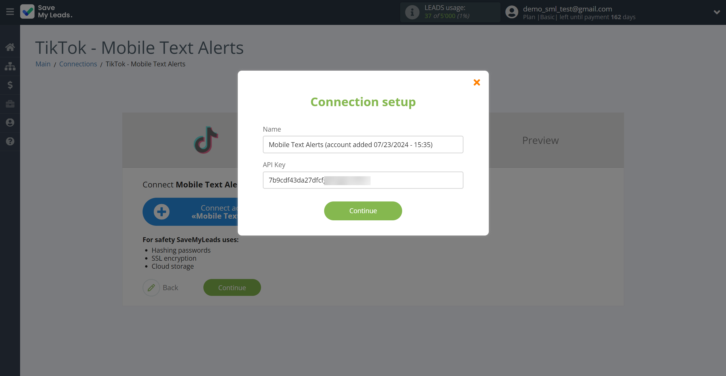 How to Connect TikTok with Mobile Text Alerts | Data Destination account connection How to Connect TikTok with Mobile Text Alerts | Data Destination account connection