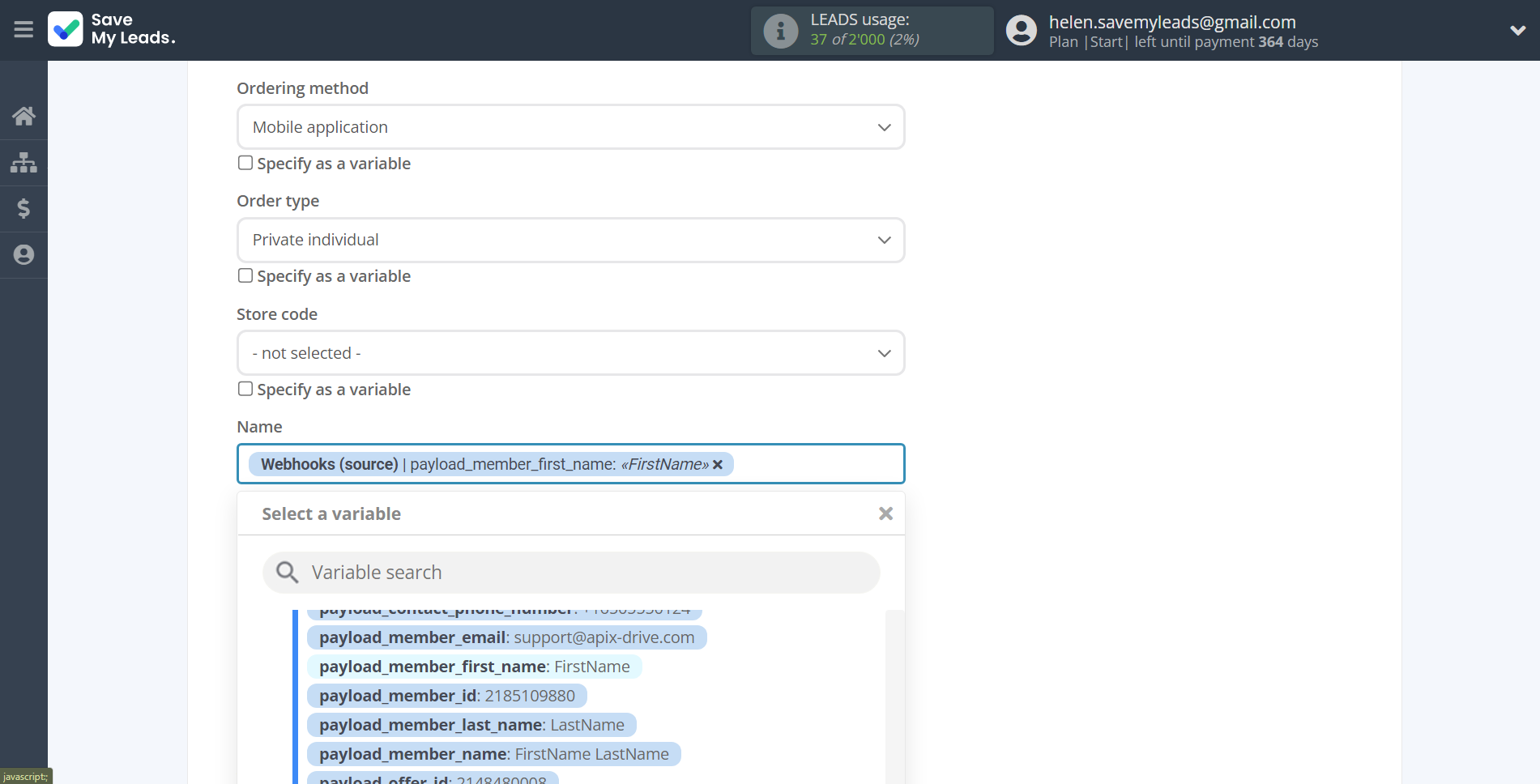 How to Connect Webhooks with Simla Create Order | Assigning fields How to Connect Webhooks with Simla Create Order | Assigning fields