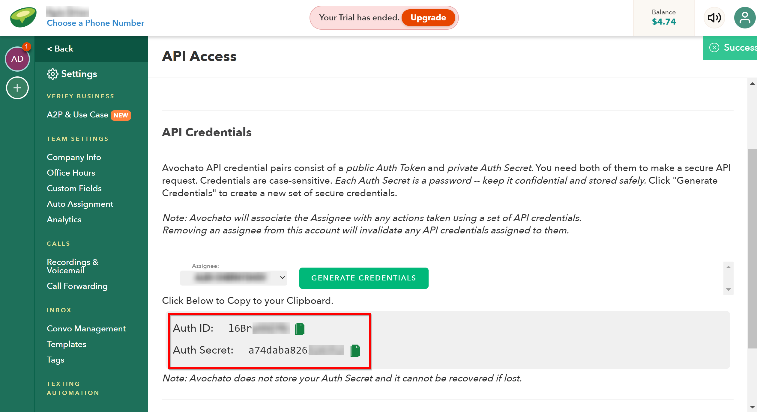 How to Connect Webhooks with Avochato | Data Destination account connection How to Connect Webhooks with Avochato | Data Destination account connection