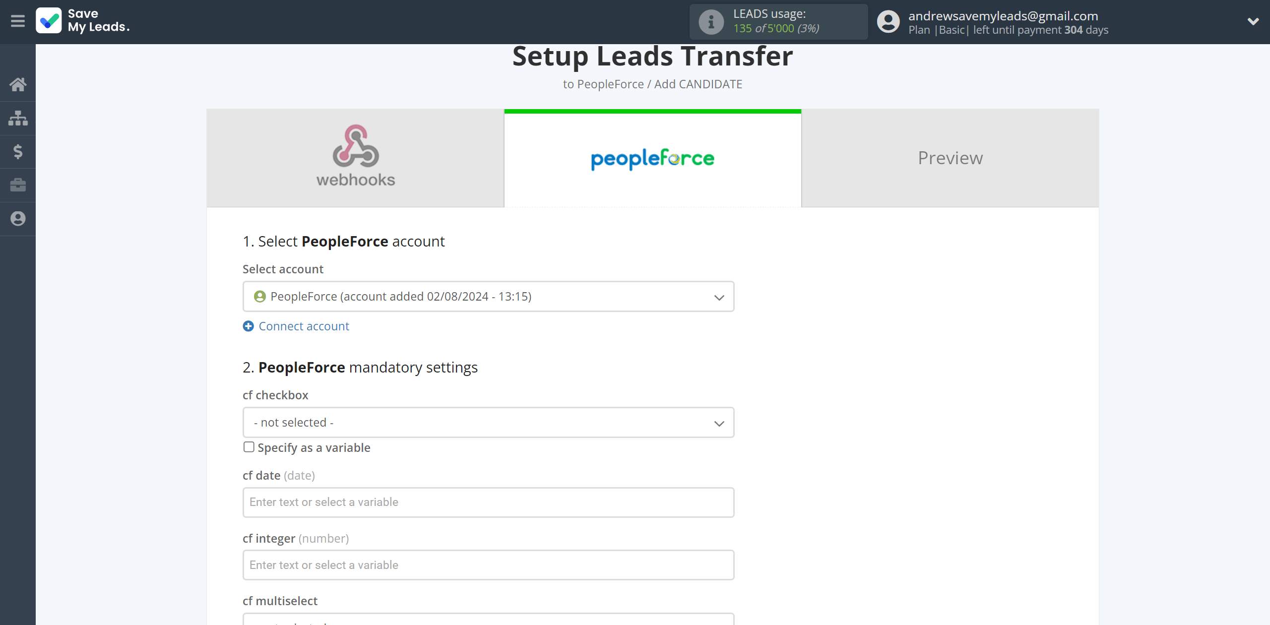 How to Connect Webhooks with PeopleForce Add Candidate | Assigning fields How to Connect Webhooks with PeopleForce Add Candidate | Assigning fields