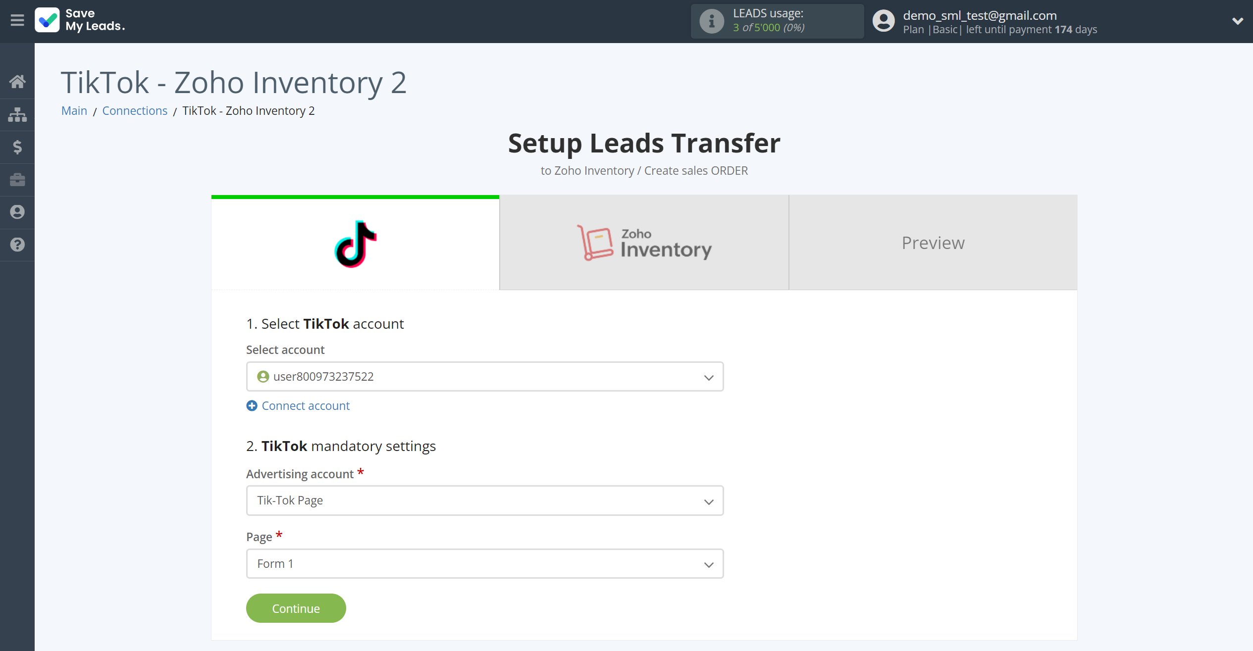 How to Connect TikTok with Zoho Inventory Create sales Order | Data Source account connection How to Connect TikTok with Zoho Inventory Create sales Order | Data Source account connection