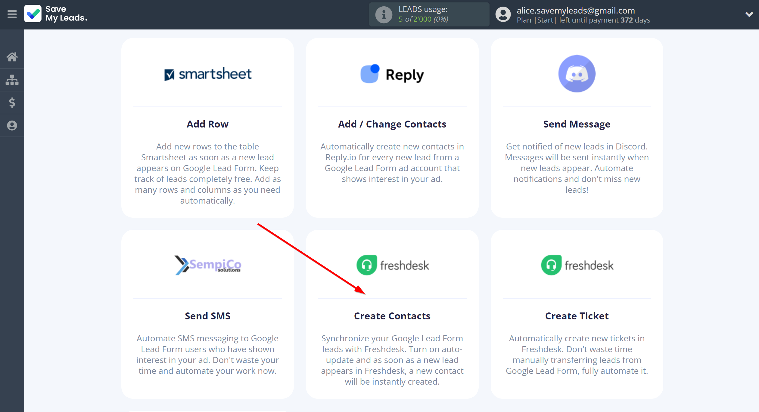 How to Connect Google Lead Form with Freshdesk Create Contacts | Data Destination system selection How to Connect Google Lead Form with Freshdesk Create Contacts | Data Destination system selection
