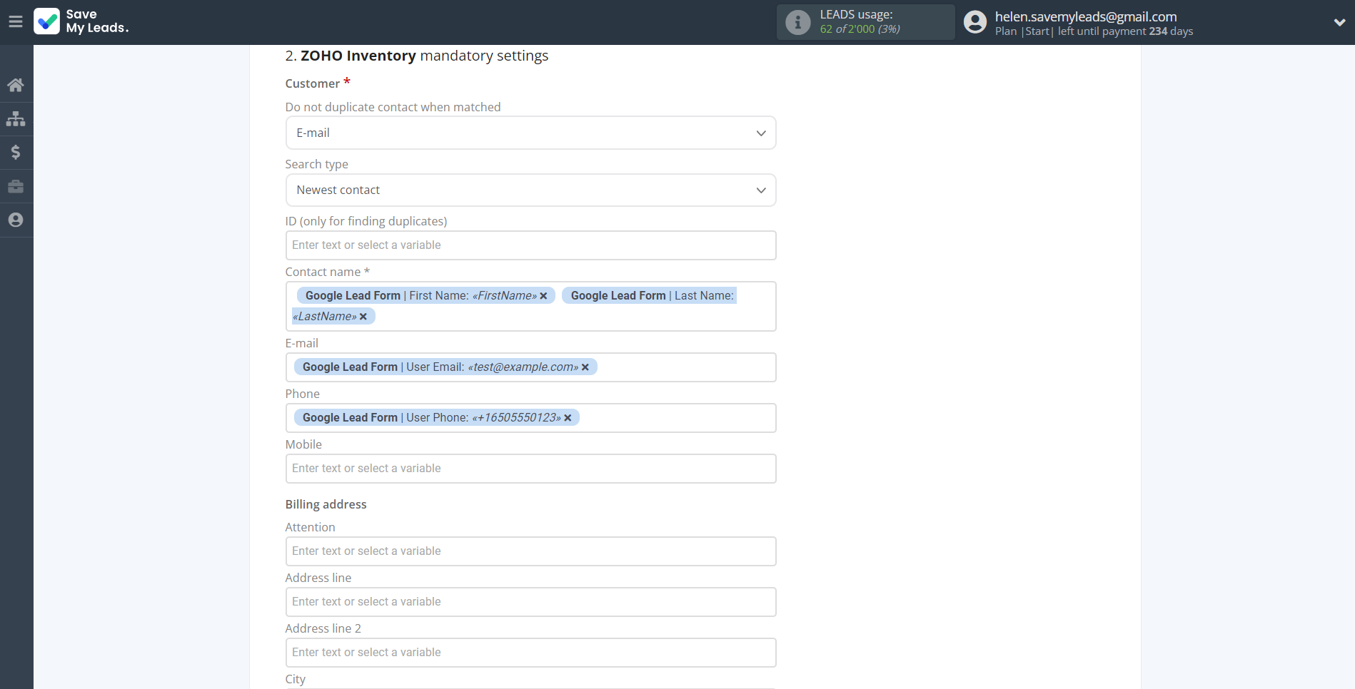 How to Connect Google Lead Form with Zoho Inventory Create sales Order | Assigning fields How to Connect Google Lead Form with Zoho Inventory Create sales Order | Assigning fields
