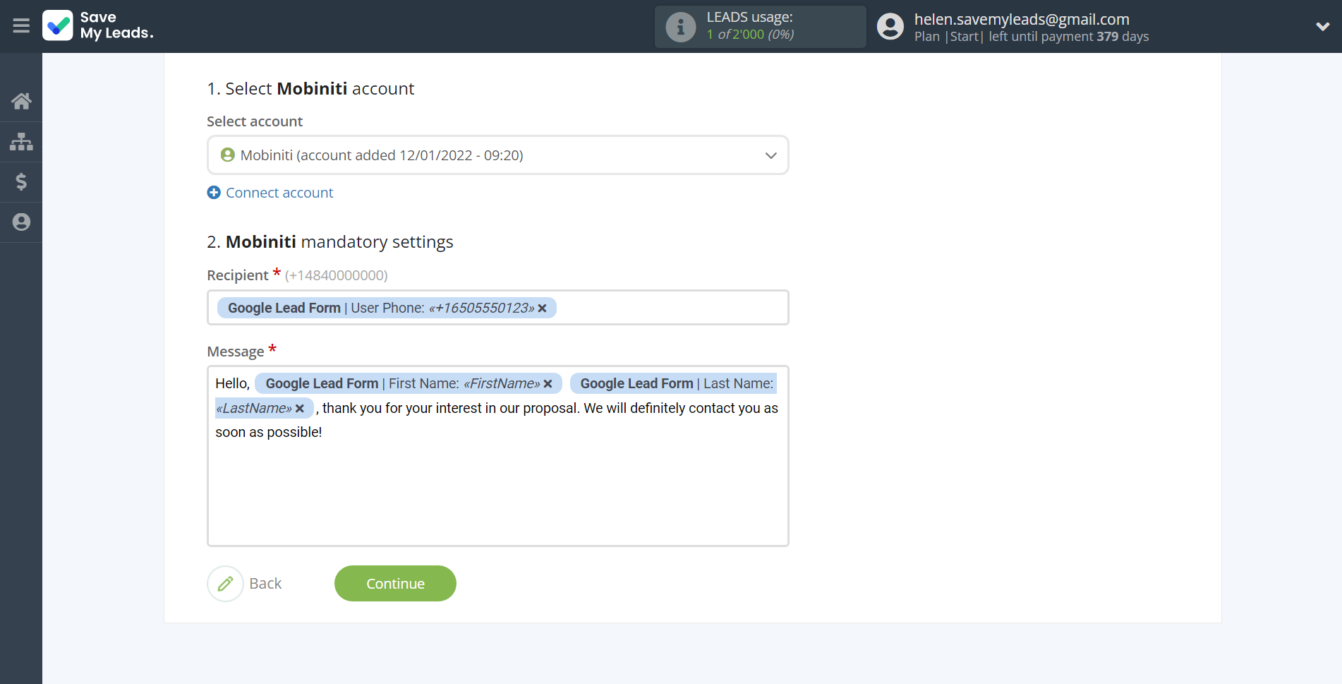 How to Connect Google Lead Form with Mobiniti | Assigning fields How to Connect Google Lead Form with Mobiniti | Assigning fields