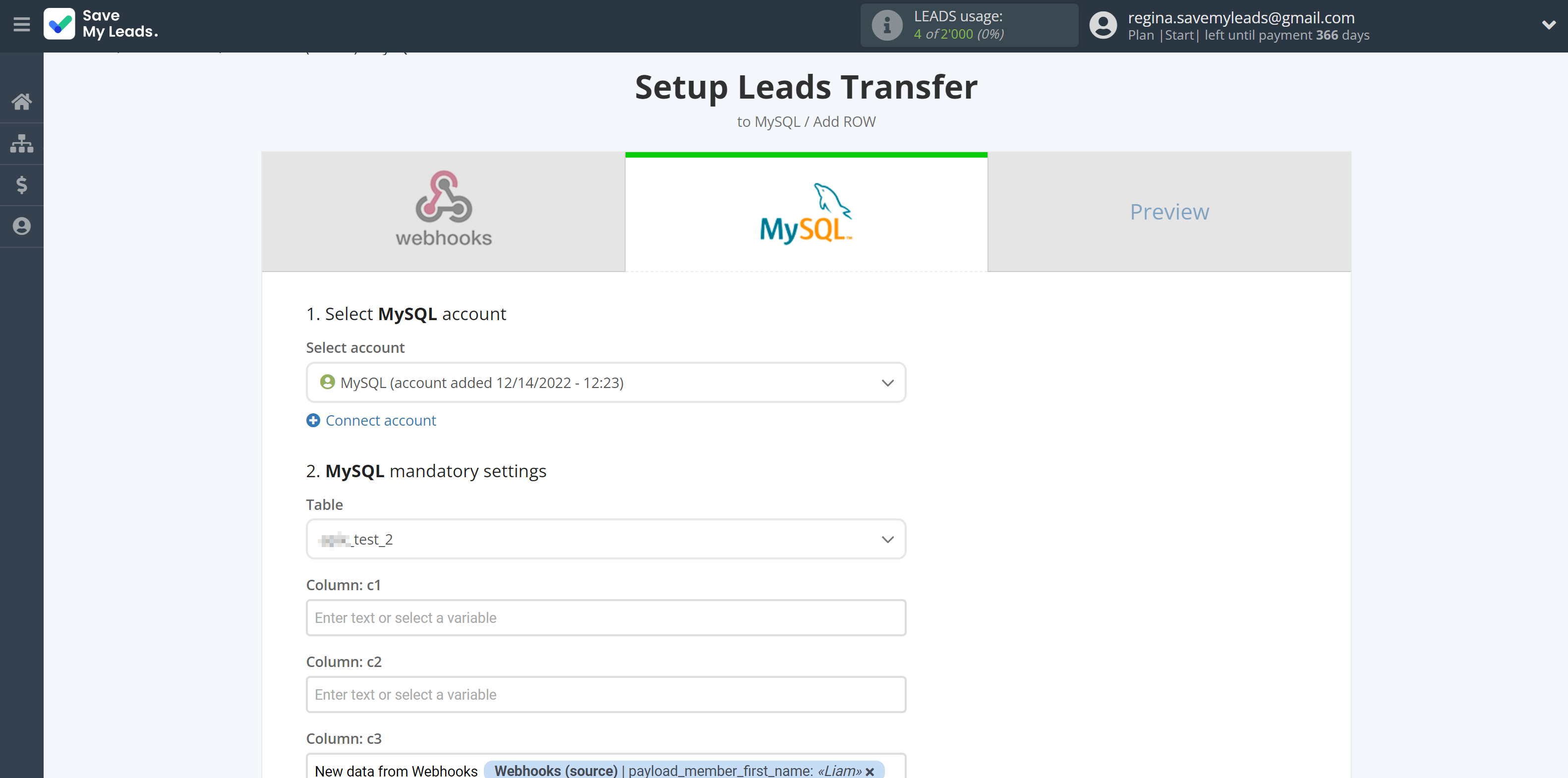 How to Connect Webhooks with MySQL | Assigning fields How to Connect Webhooks with MySQL | Assigning fields
