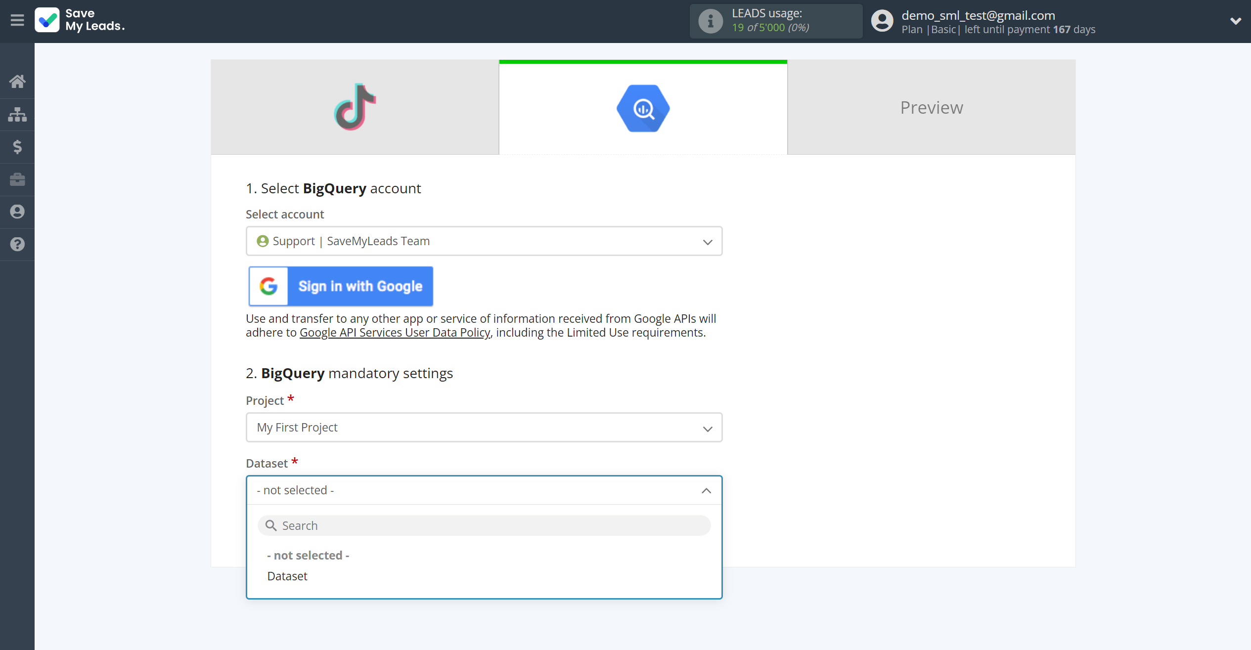 How to Connect TikTok with BigQuery | Assigning fields How to Connect TikTok with BigQuery | Assigning fields