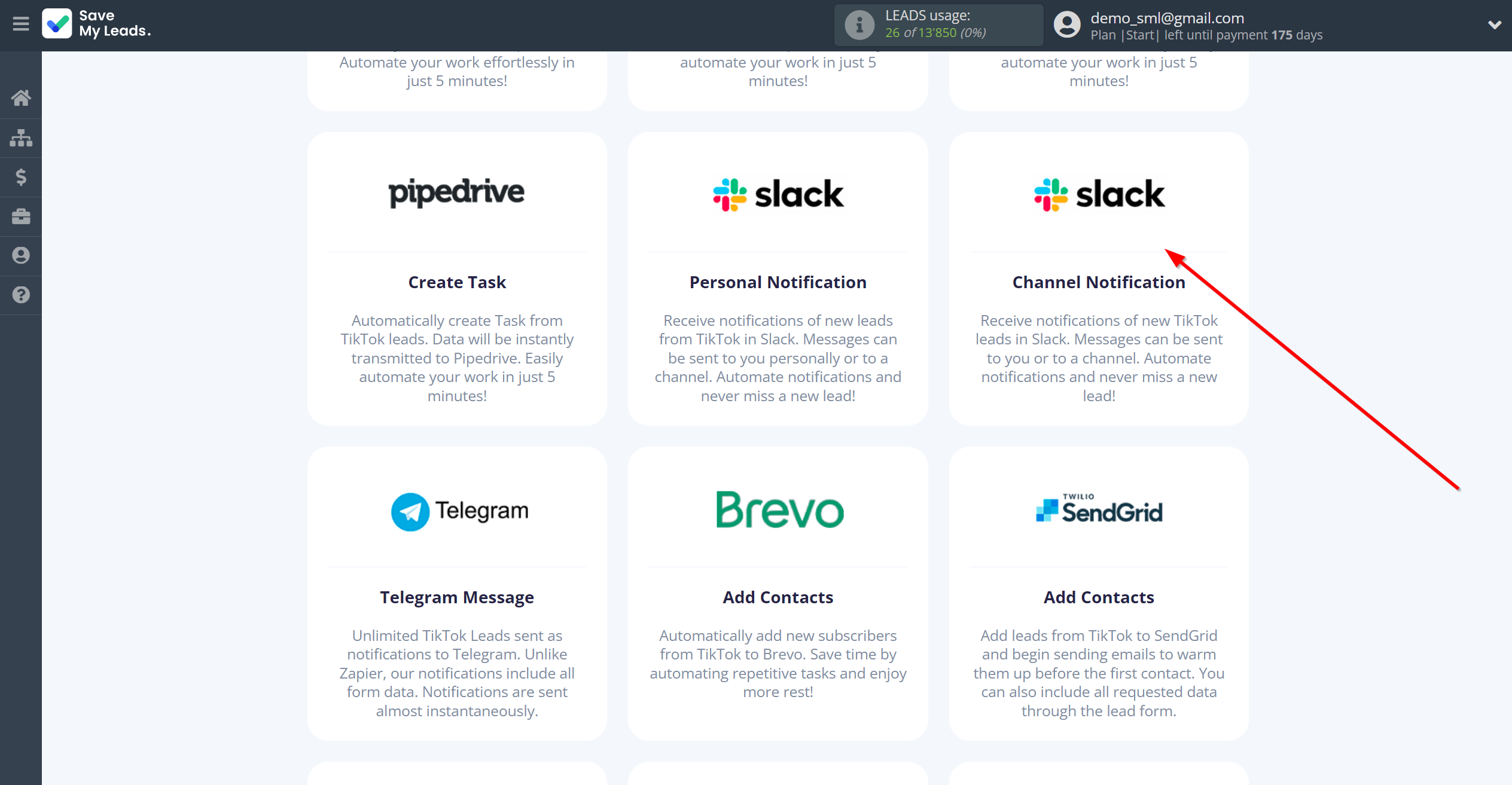 How to Connect TikTok with Slack Channel Notification | Data Destination system selection How to Connect TikTok with Slack Channel Notification | Data Destination system selection