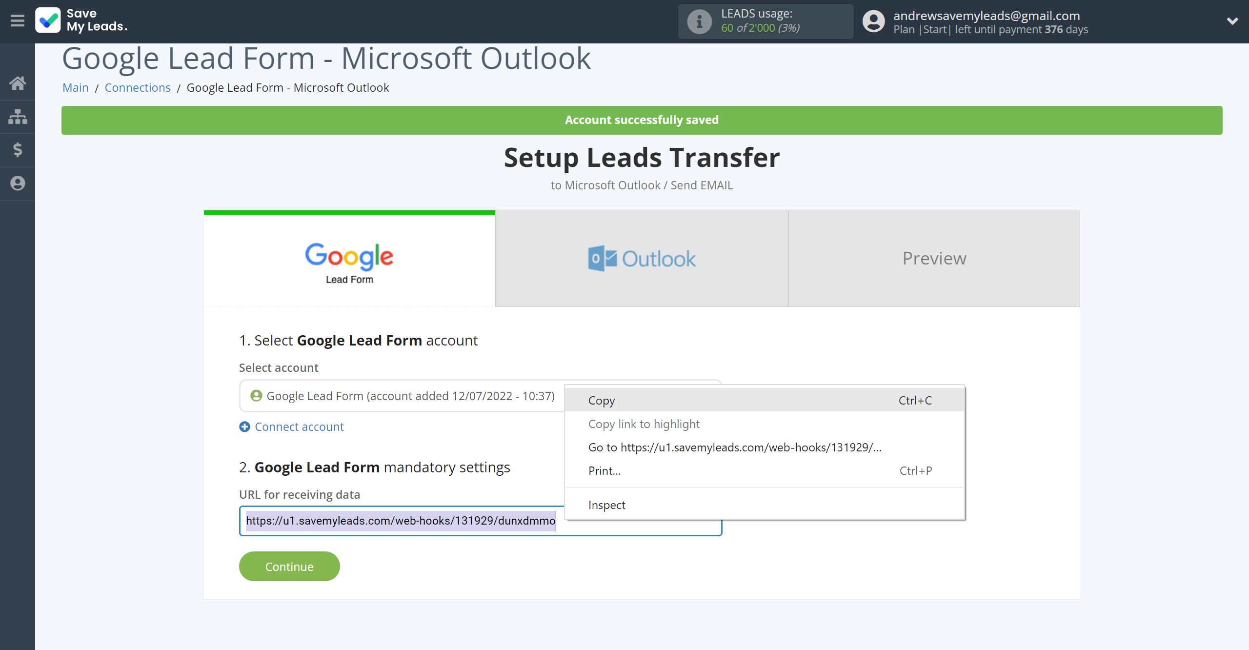 How to Connect Google Lead Form with Microsoft Outlook | Data Source account connection How to Connect Google Lead Form with Microsoft Outlook | Data Source account connection