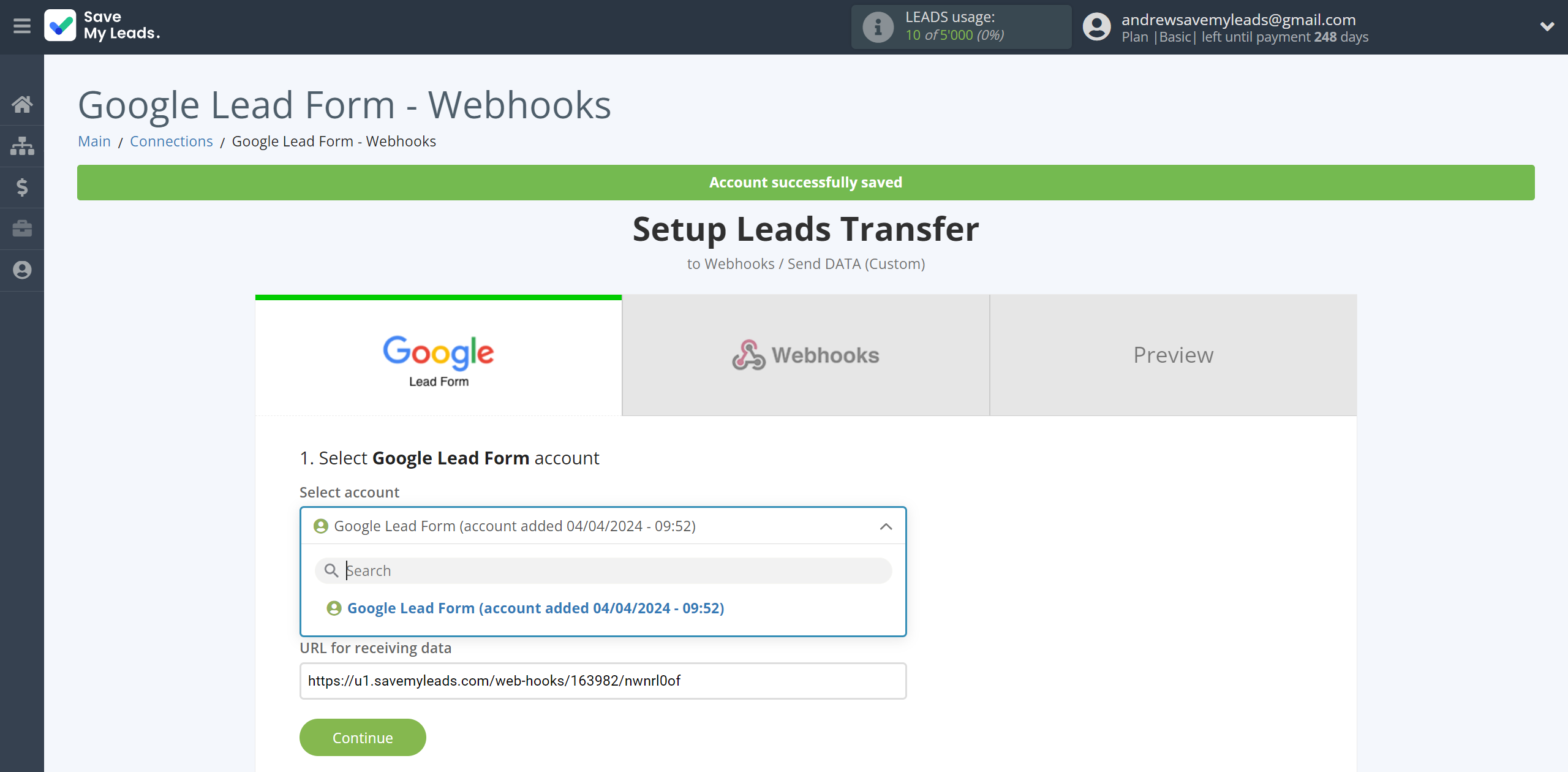 How to Connect Google Lead Form with Webhooks (Custom) | Data Source account selection How to Connect Google Lead Form with Webhooks (Custom) | Data Source account selection
