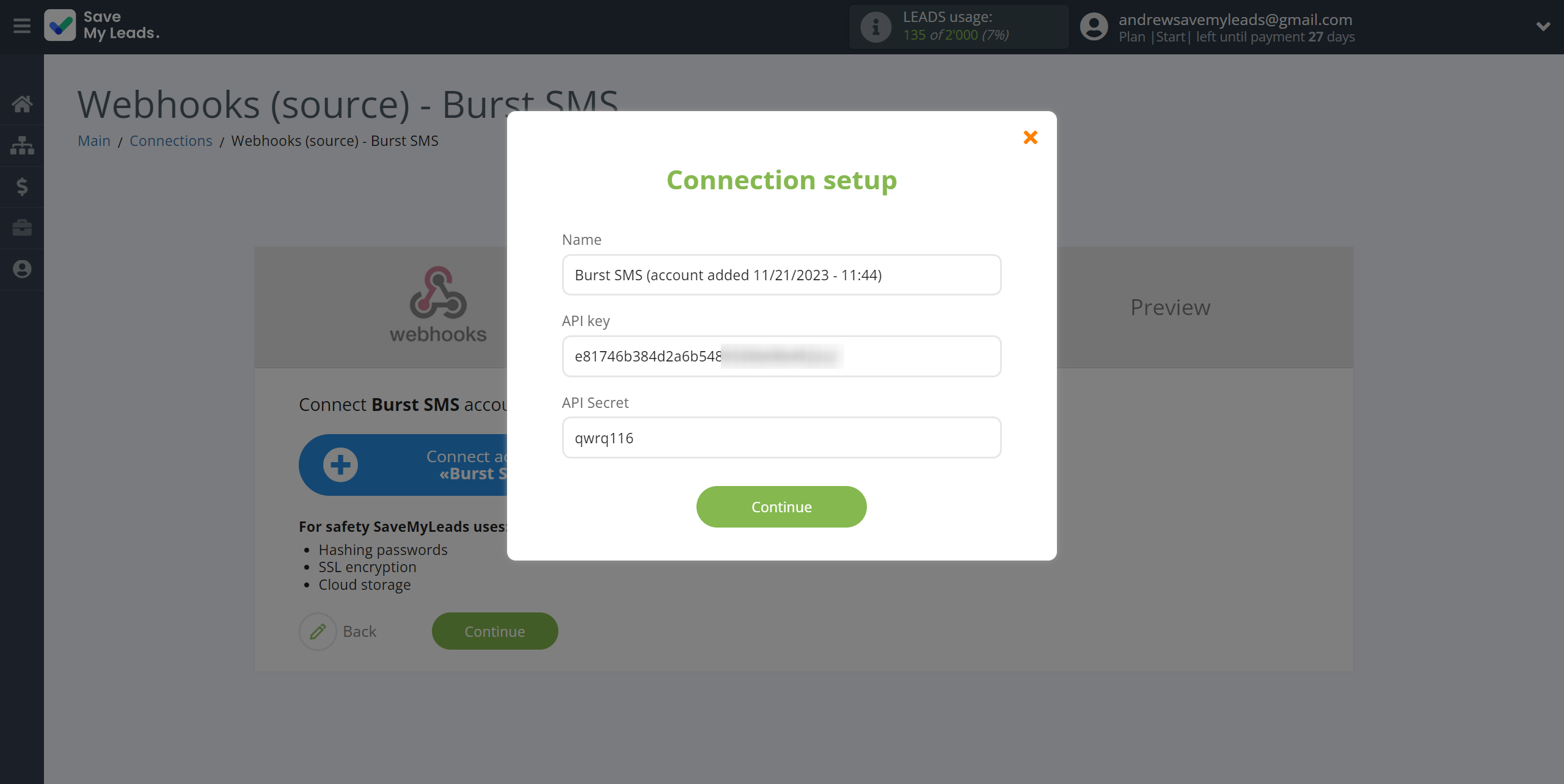 How to Connect Webhooks with Burst SMS | Data Destination account connection How to Connect Webhooks with Burst SMS | Data Destination account connection
