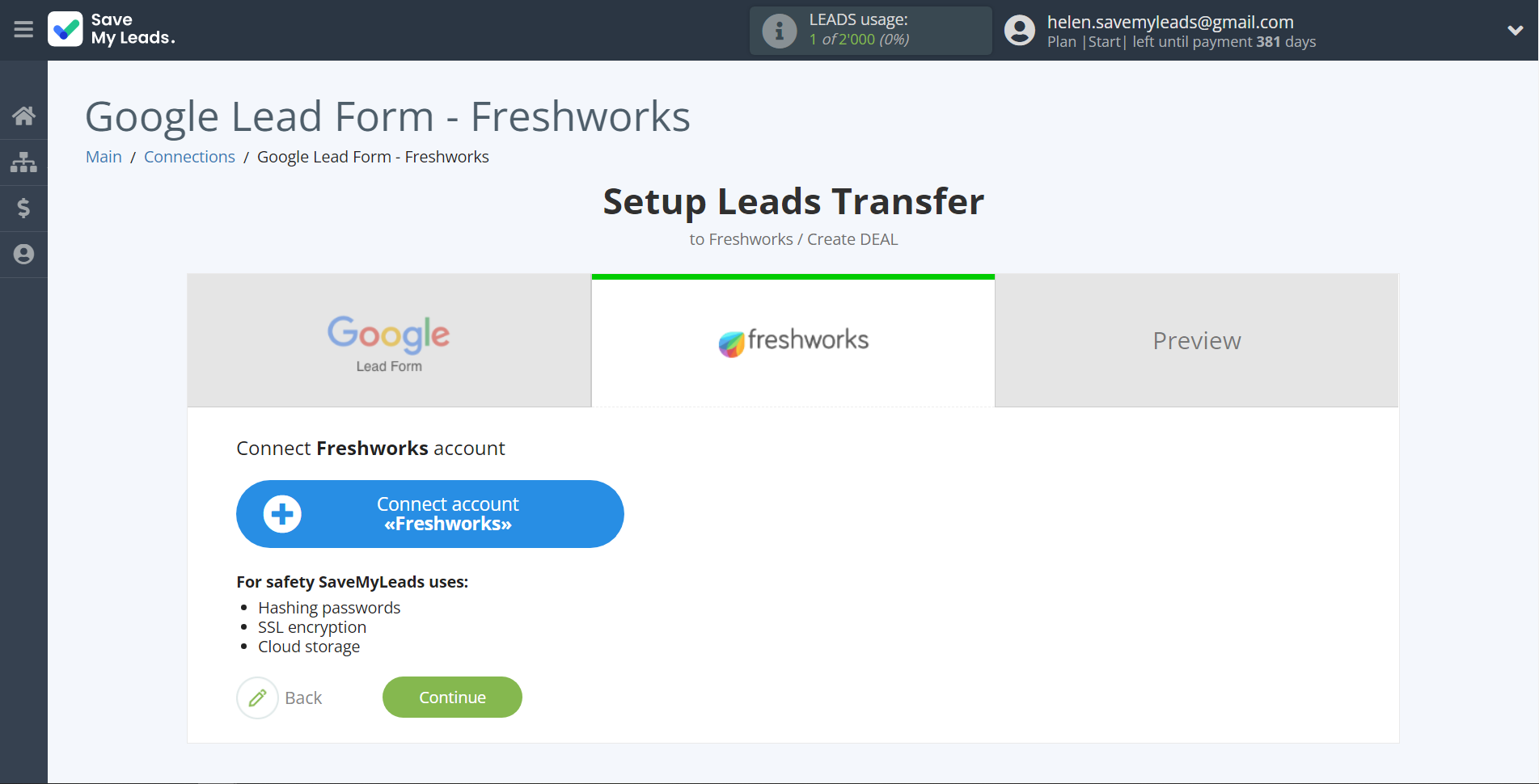 How to Connect Google Lead Form with Freshworks Create Deal | Data Destination account connection How to Connect Google Lead Form with Freshworks Create Deal | Data Destination account connection