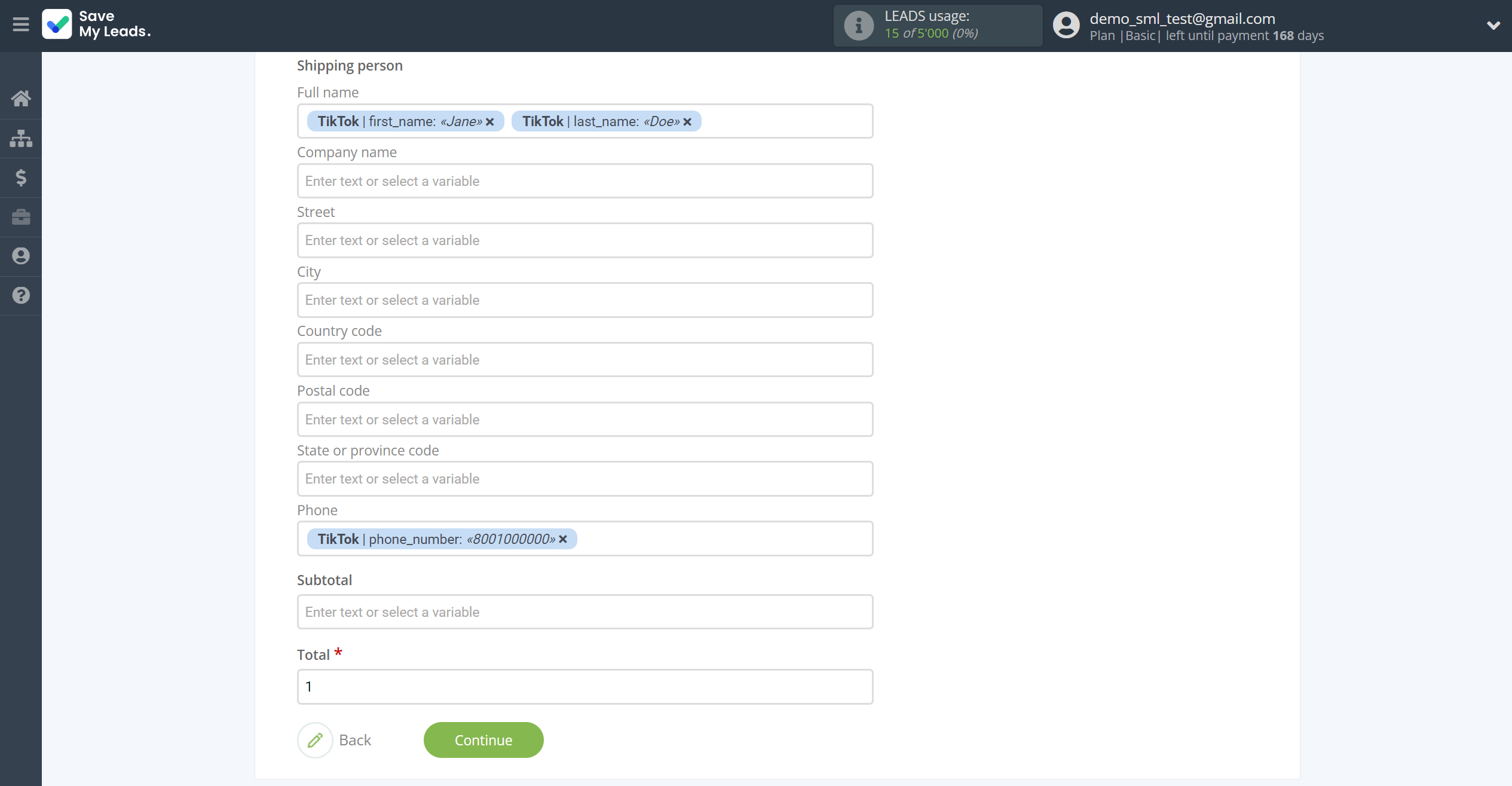 How to Connect TikTok with Ecwid Create Order | Assigning fields How to Connect TikTok with Ecwid Create Order | Assigning fields