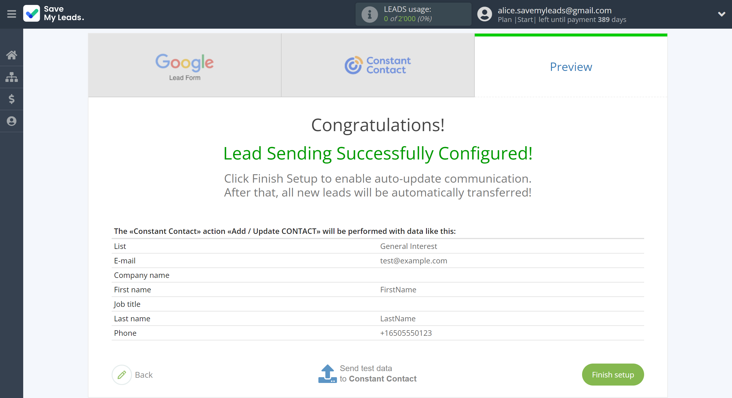 How to Connect Google Lead Form with Constant Contact | Test data How to Connect Google Lead Form with Constant Contact | Test data