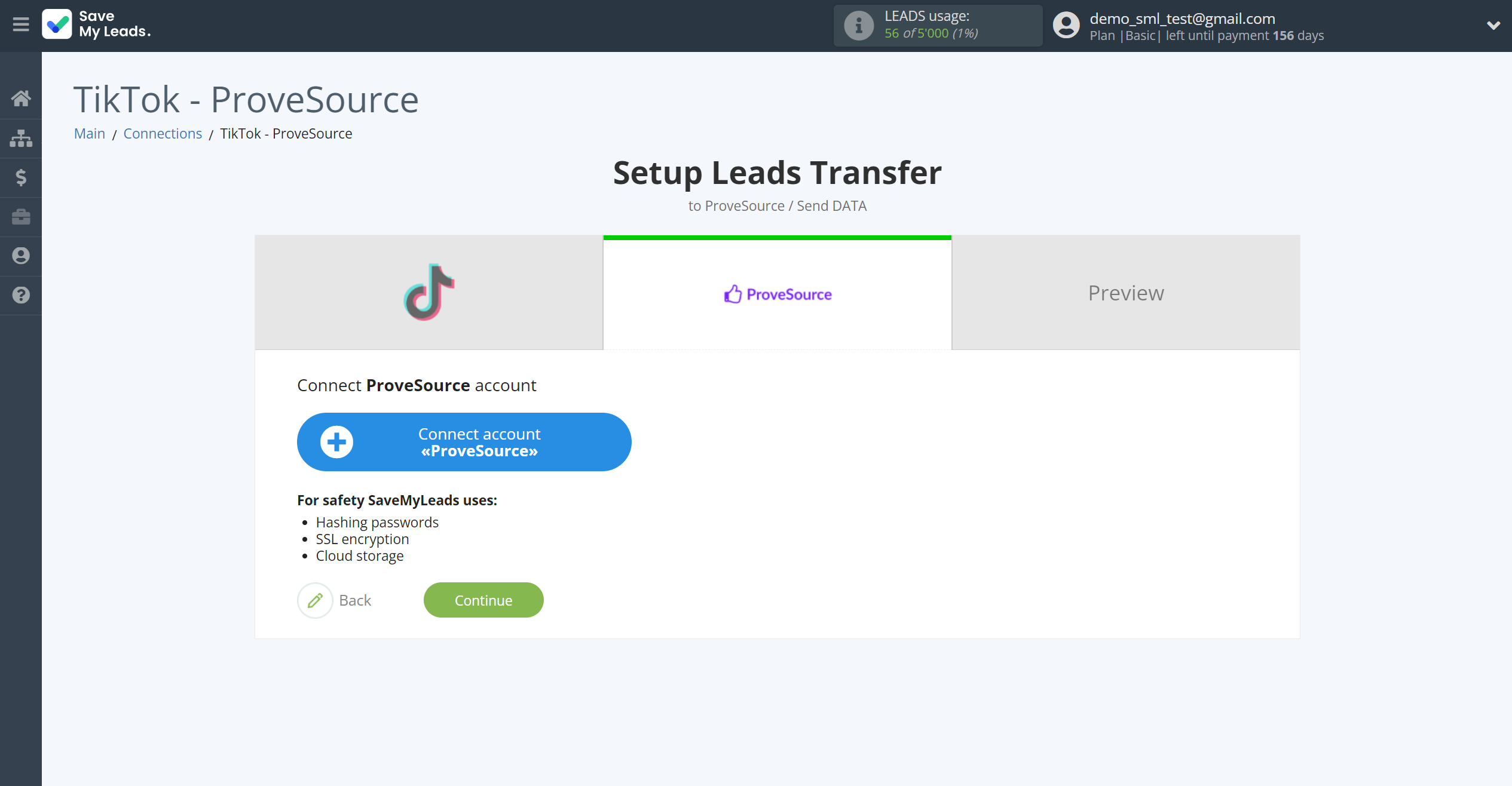 How to Connect TikTok with ProveSource | Data Destination account connection How to Connect TikTok with ProveSource | Data Destination account connection