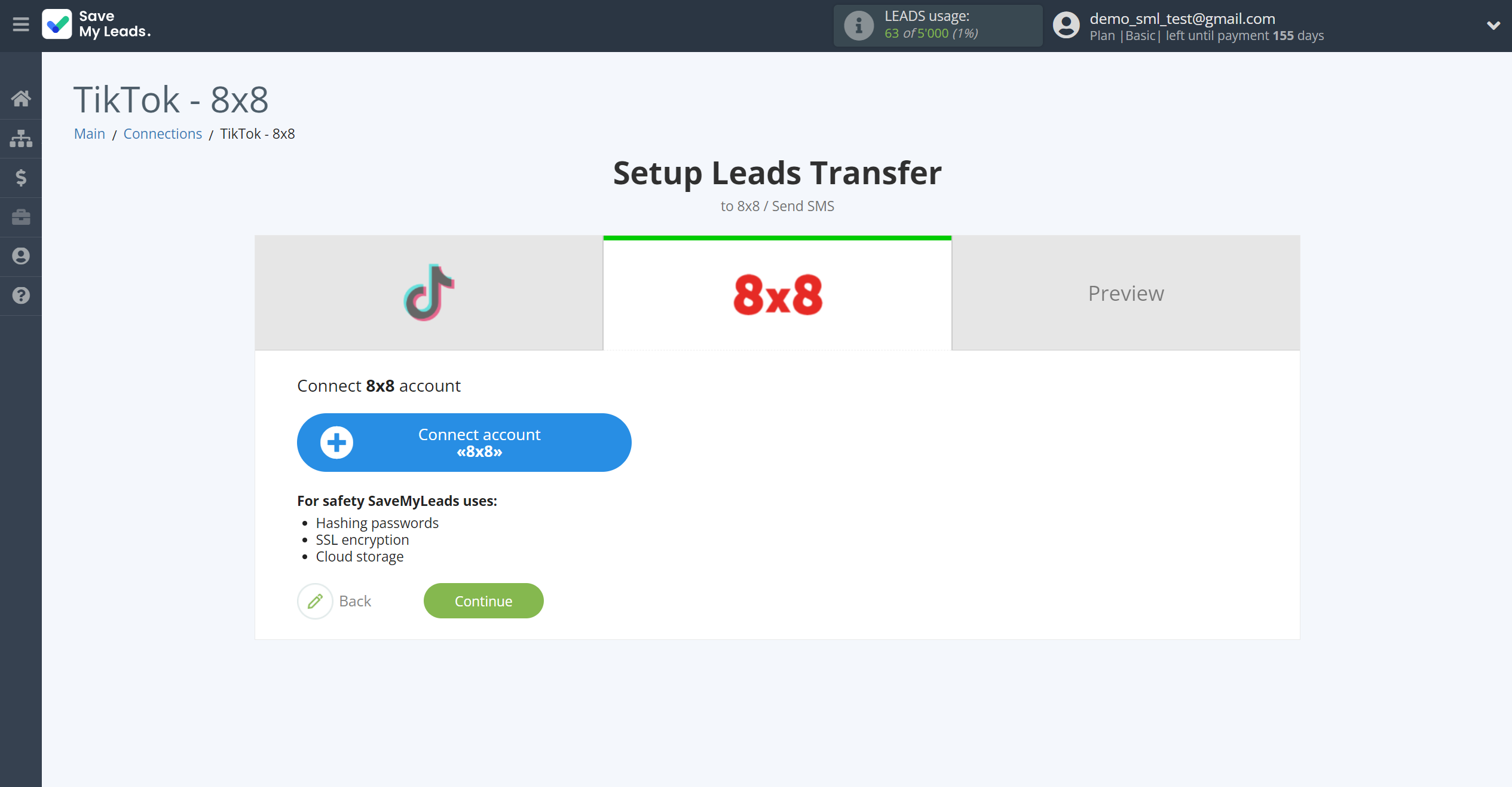How to Connect TikTok with 8x8 | Data Destination account connection How to Connect TikTok with 8x8 | Data Destination account connection