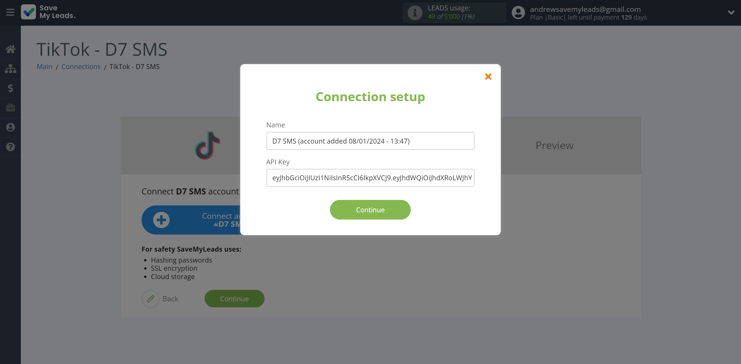 How to Connect TikTok with D7 SMS | Data Destination account connection How to Connect TikTok with D7 SMS | Data Destination account connection