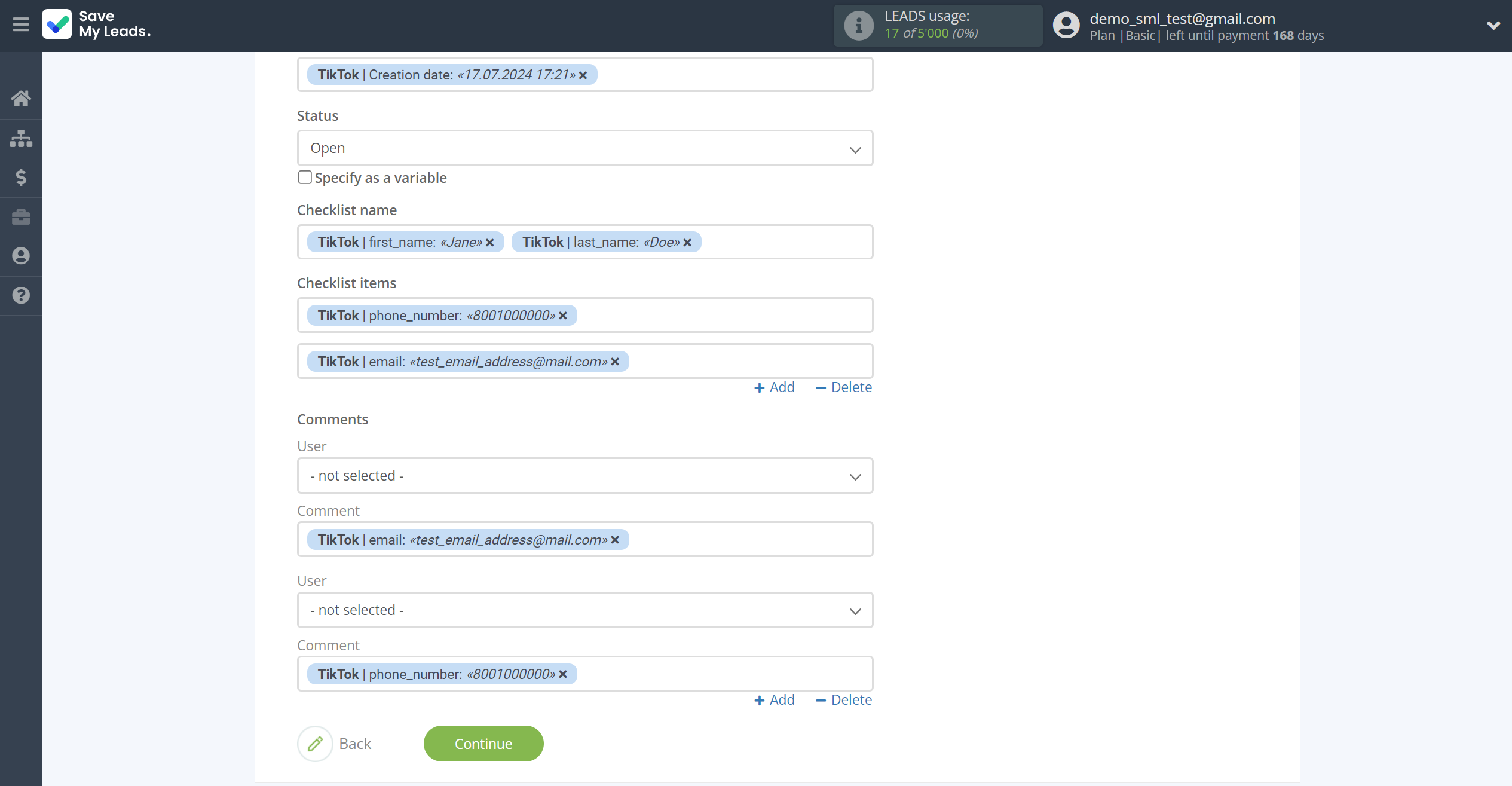 How to Connect TikTok with MeisterTask | Assigning fields How to Connect TikTok with MeisterTask | Assigning fields