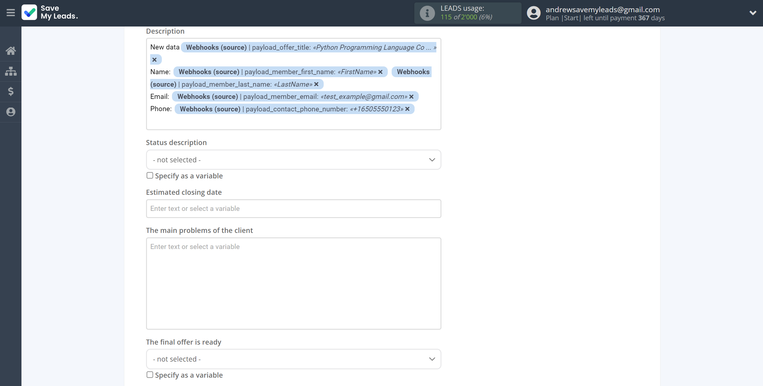 How to Connect Webhooks with Microsoft Dynamics 365 Create Opportunity | Assigning fields How to Connect Webhooks with Microsoft Dynamics 365 Create Opportunity | Assigning fields