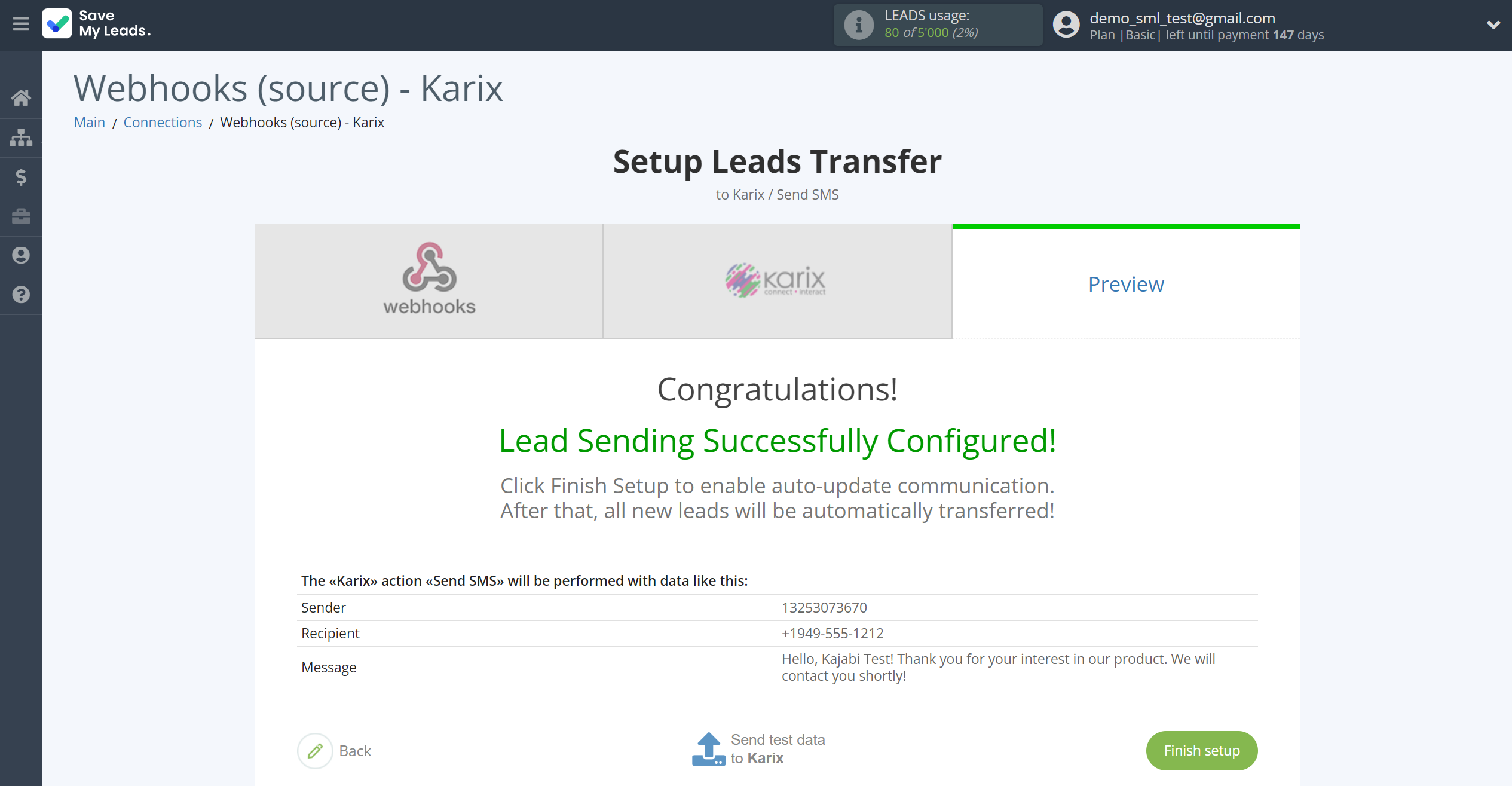 How to Connect Webhooks with Karix | Test data How to Connect Webhooks with Karix | Test data
