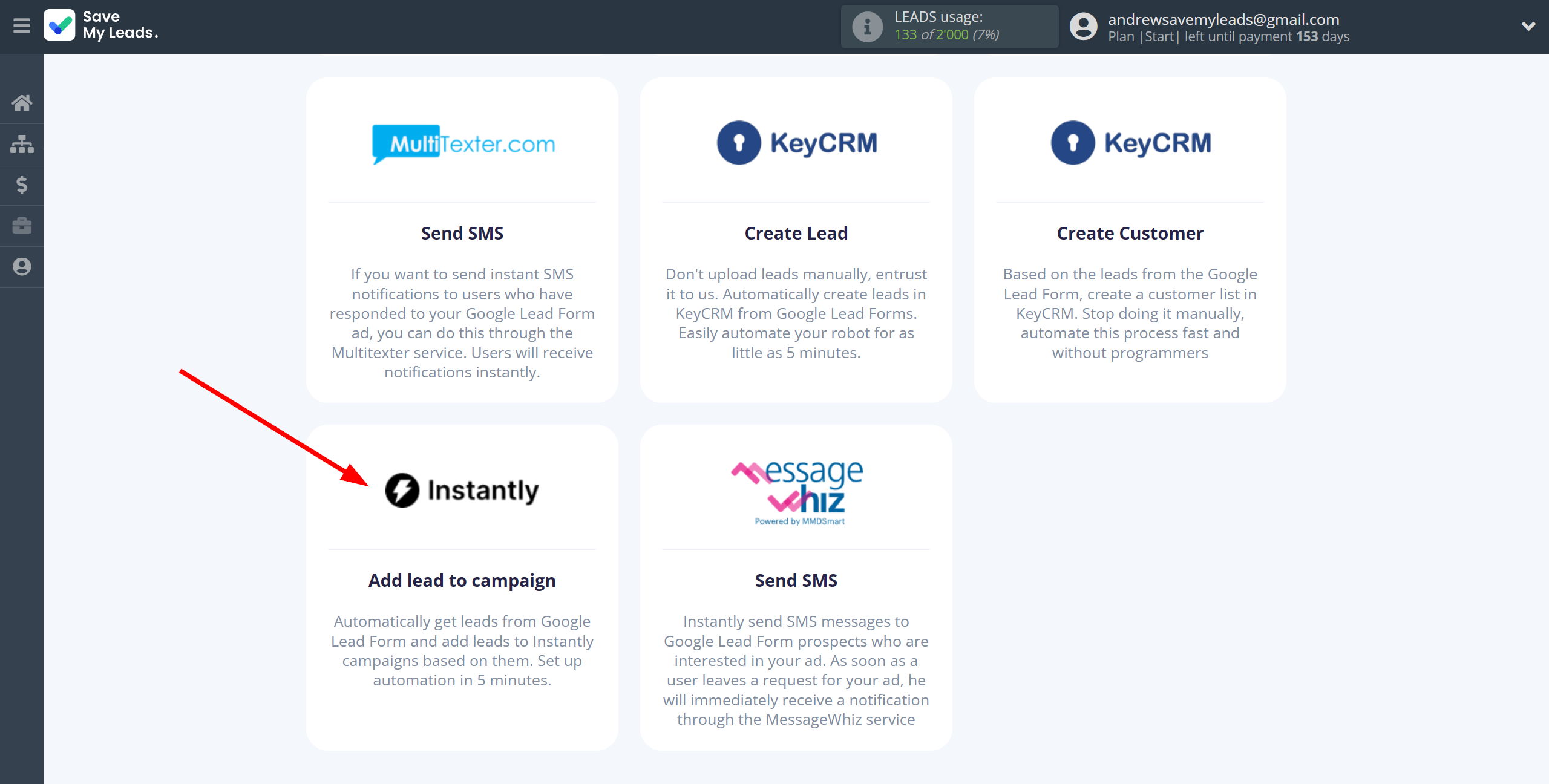 How to Connect Google Lead Form with Instantly Add lead to campaign | Data Destination system selection How to Connect Google Lead Form with Instantly Add lead to campaign | Data Destination system selection