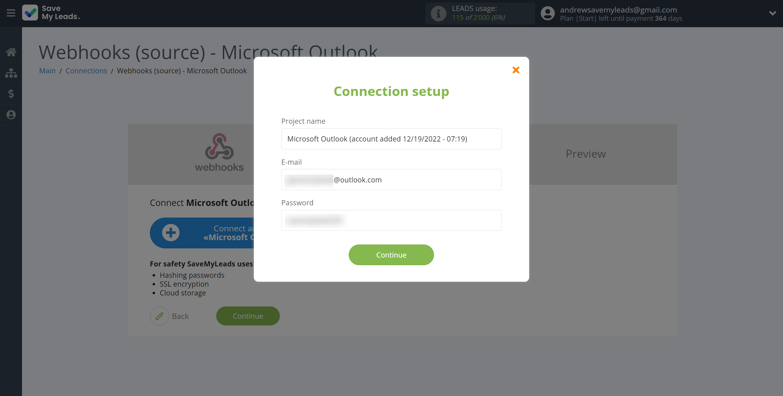 How to Connect Webhooks with Microsoft Outlook | Data Destination account connection How to Connect Webhooks with Microsoft Outlook | Data Destination account connection