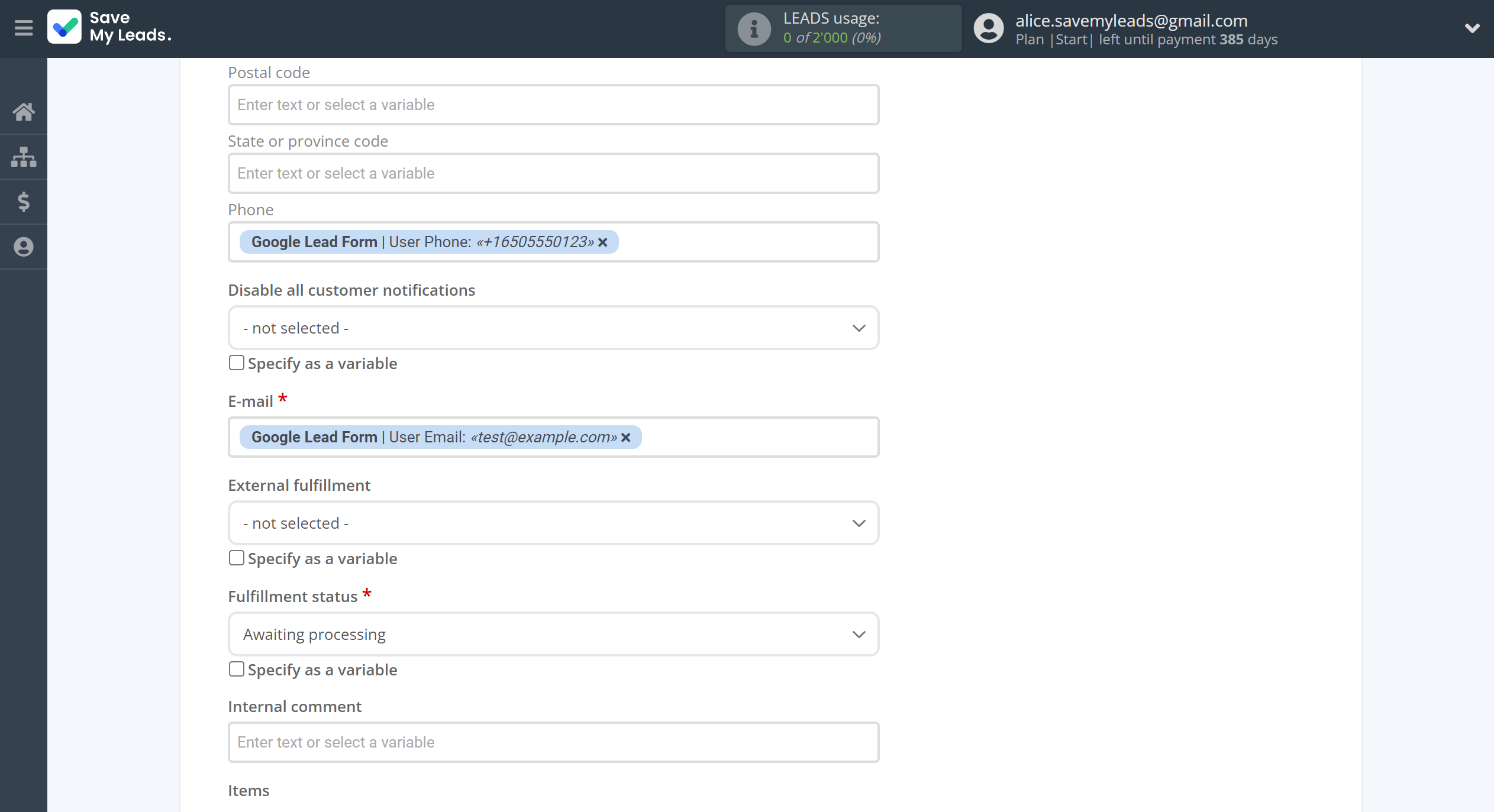 How to Connect Google Lead Form with Ecwid Create Order | Assigning fields How to Connect Google Lead Form with Ecwid Create Order | Assigning fields