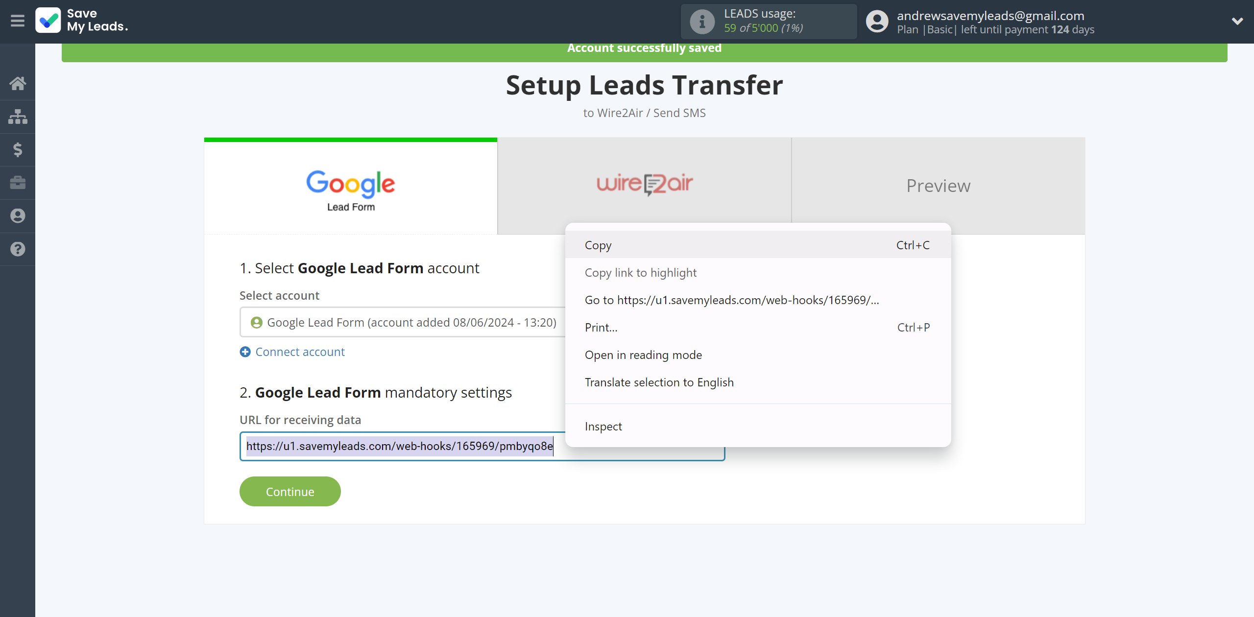 How to Connect Google Lead Form with Wire2Air | Data Source account connection How to Connect Google Lead Form with Wire2Air | Data Source account connection