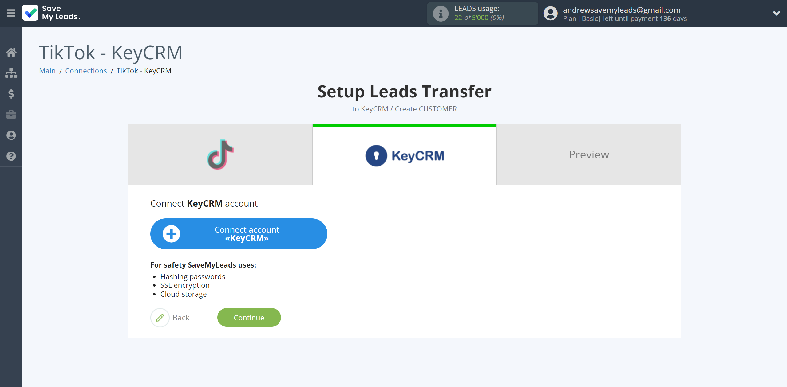 How to Connect TikTok with KeyCRM Create Customer | Data Destination account connection How to Connect TikTok with KeyCRM Create Customer | Data Destination account connection