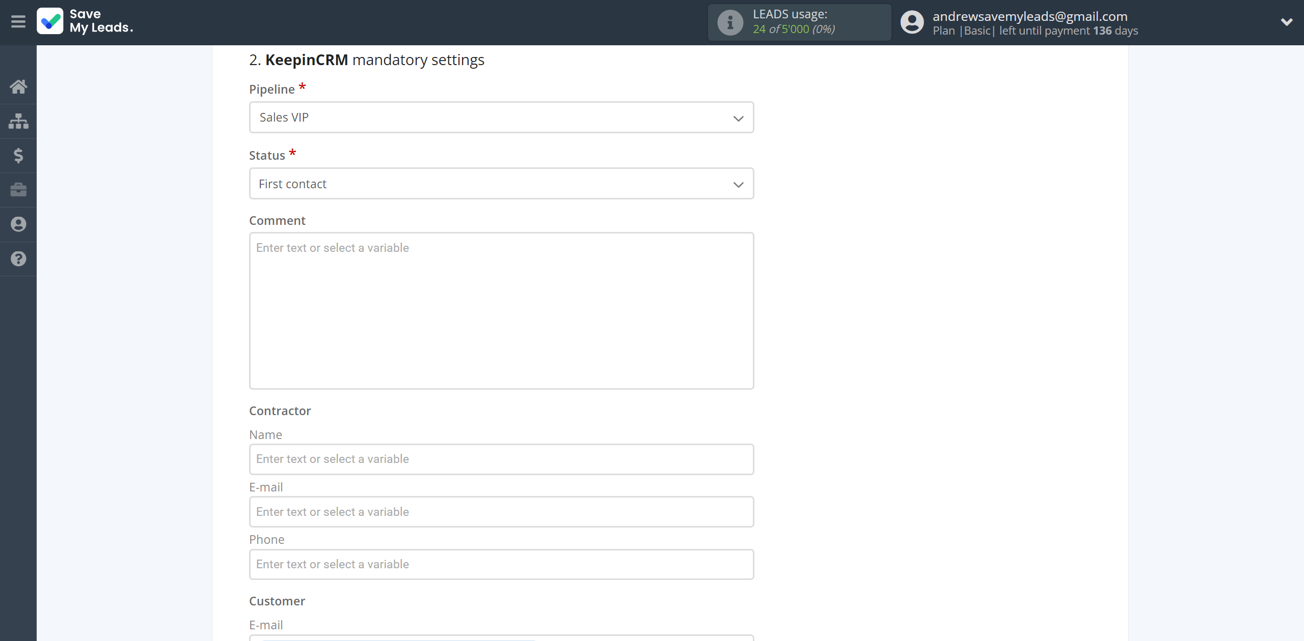 How to Connect TikTok with KeepinCRM Create Agreement | Assigning fields How to Connect TikTok with KeepinCRM Create Agreement | Assigning fields